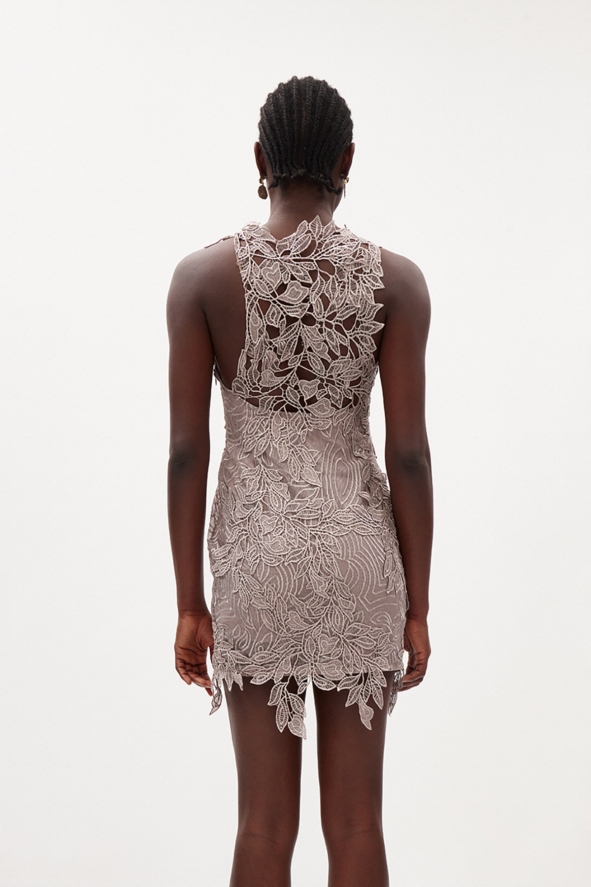 Iliana Sleeveless Flower Mini Dress