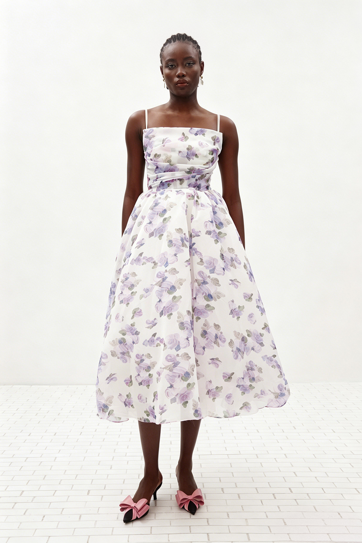 Ilias Spaghetti Floral Maxi Dress