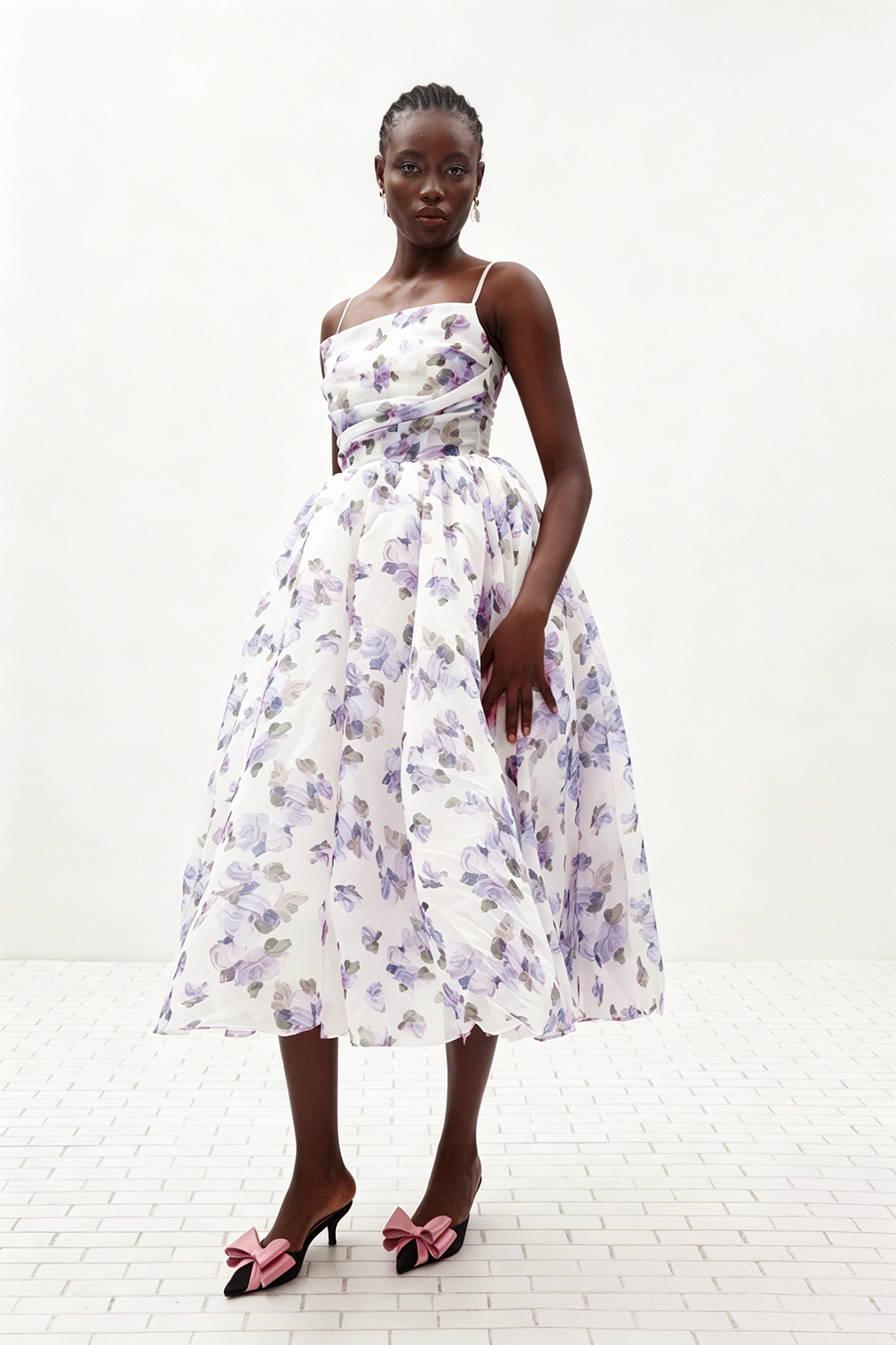 Ilias Spaghetti Floral Maxi Dress