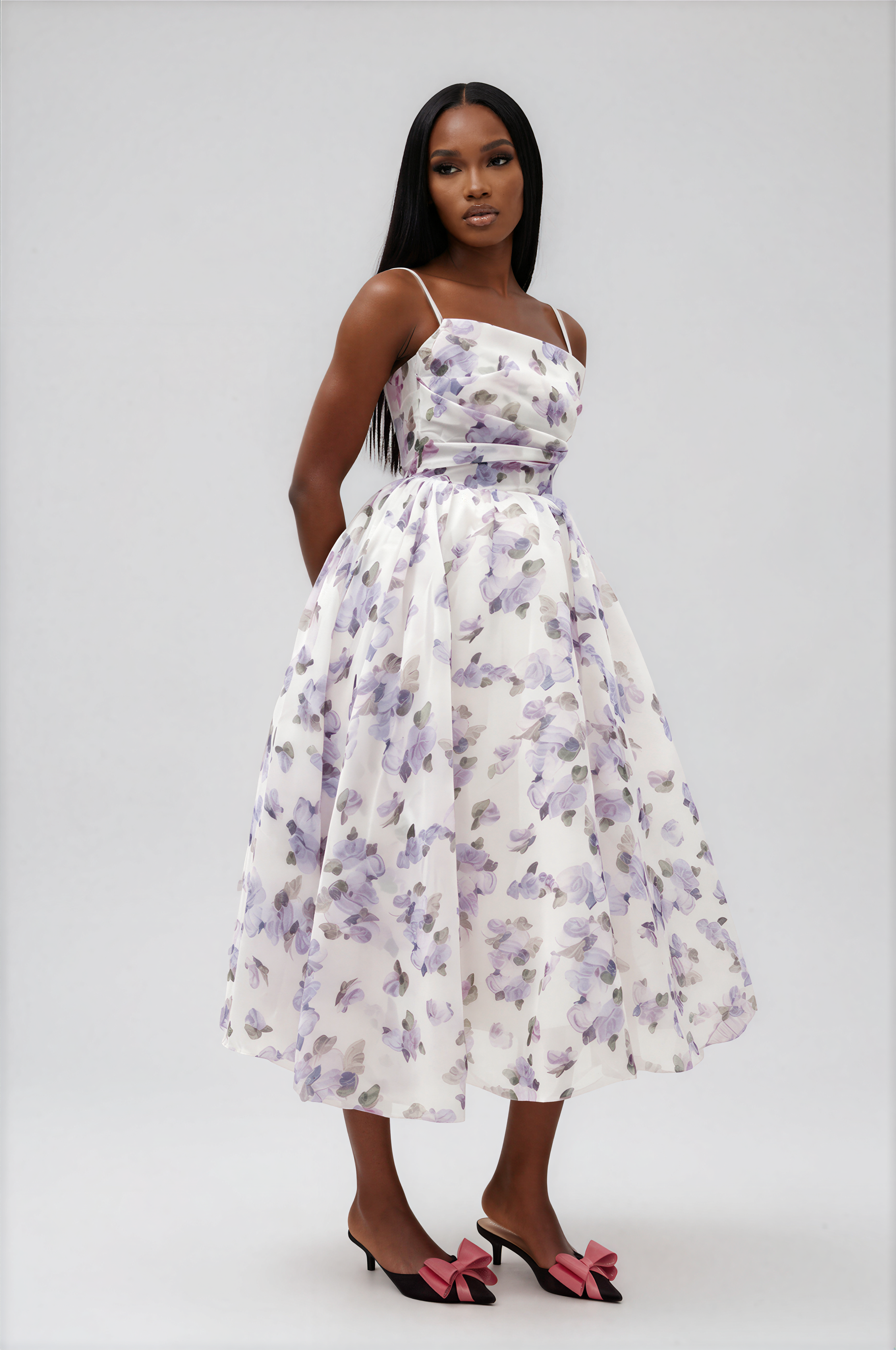Ilias Spaghetti Floral Maxi Dress