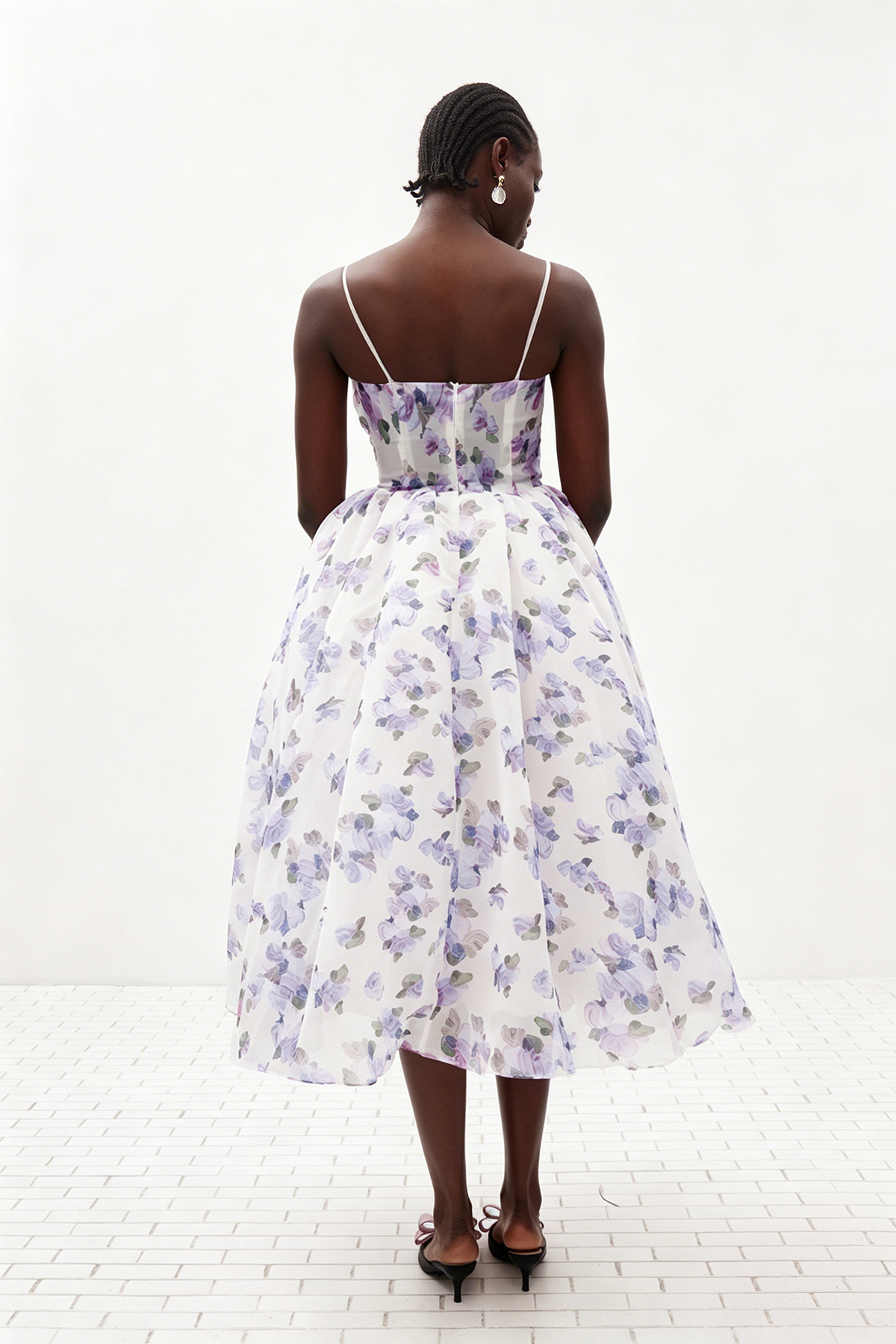 Ilias Spaghetti Floral Maxi Dress