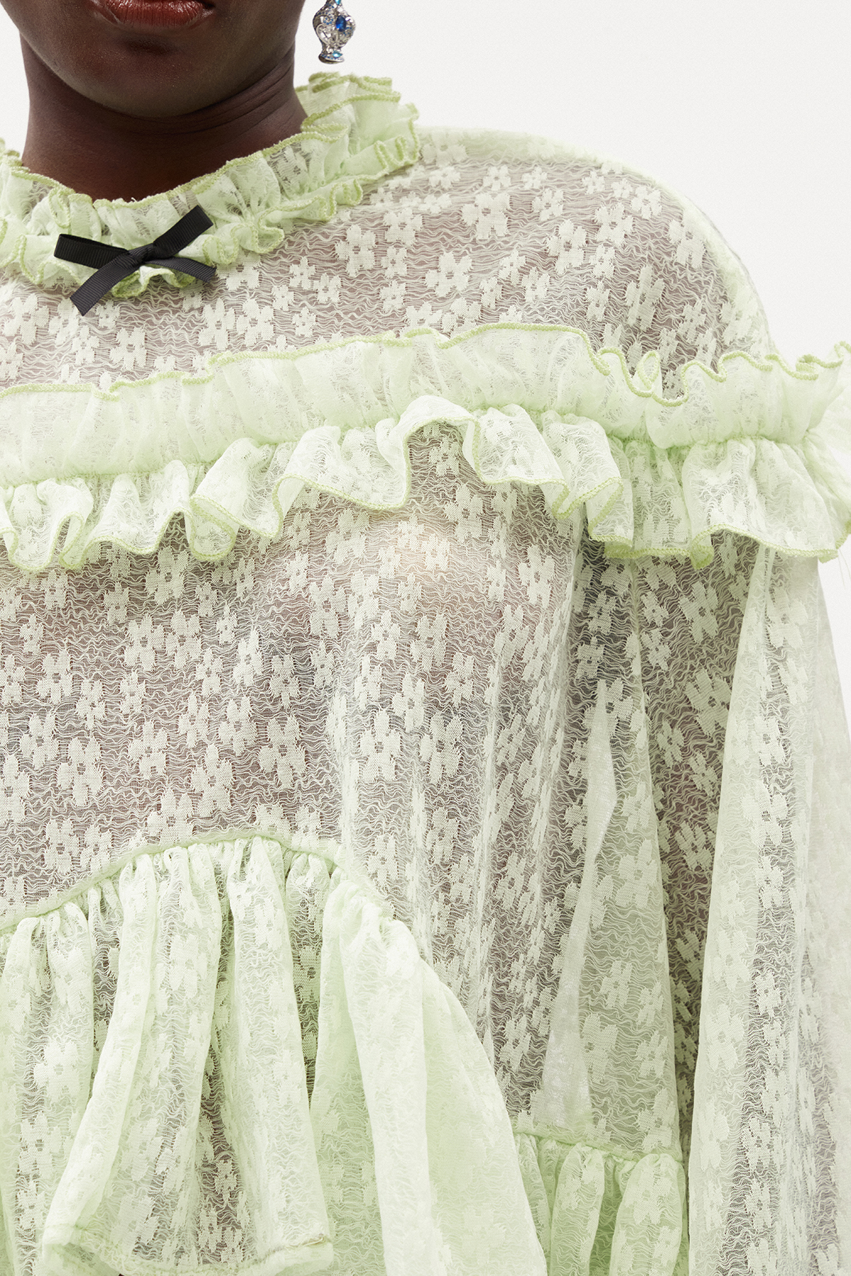 Ilija Lace Ruffle Shorts Set
