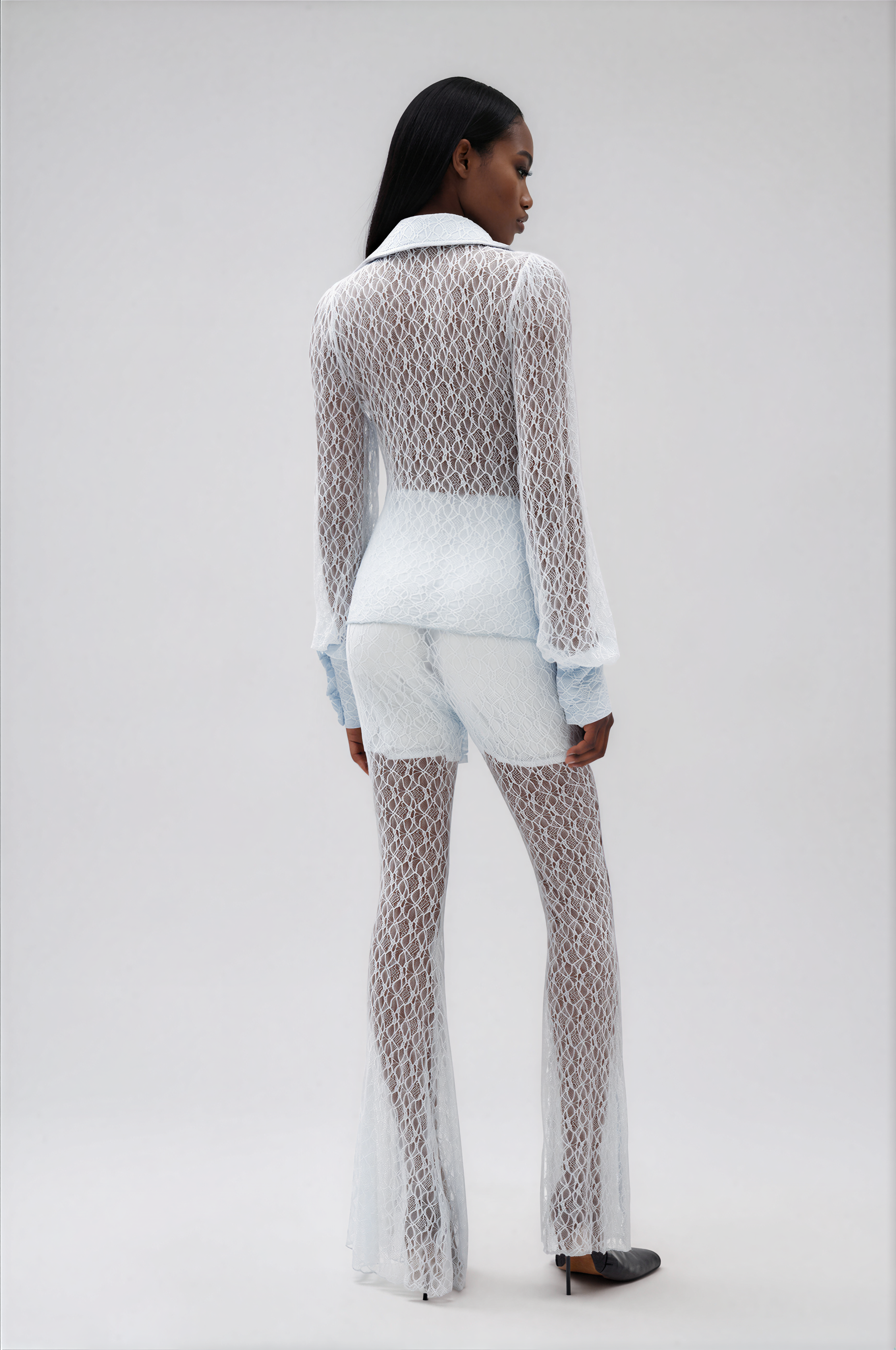 Ilinka Lace Draped Pants Set