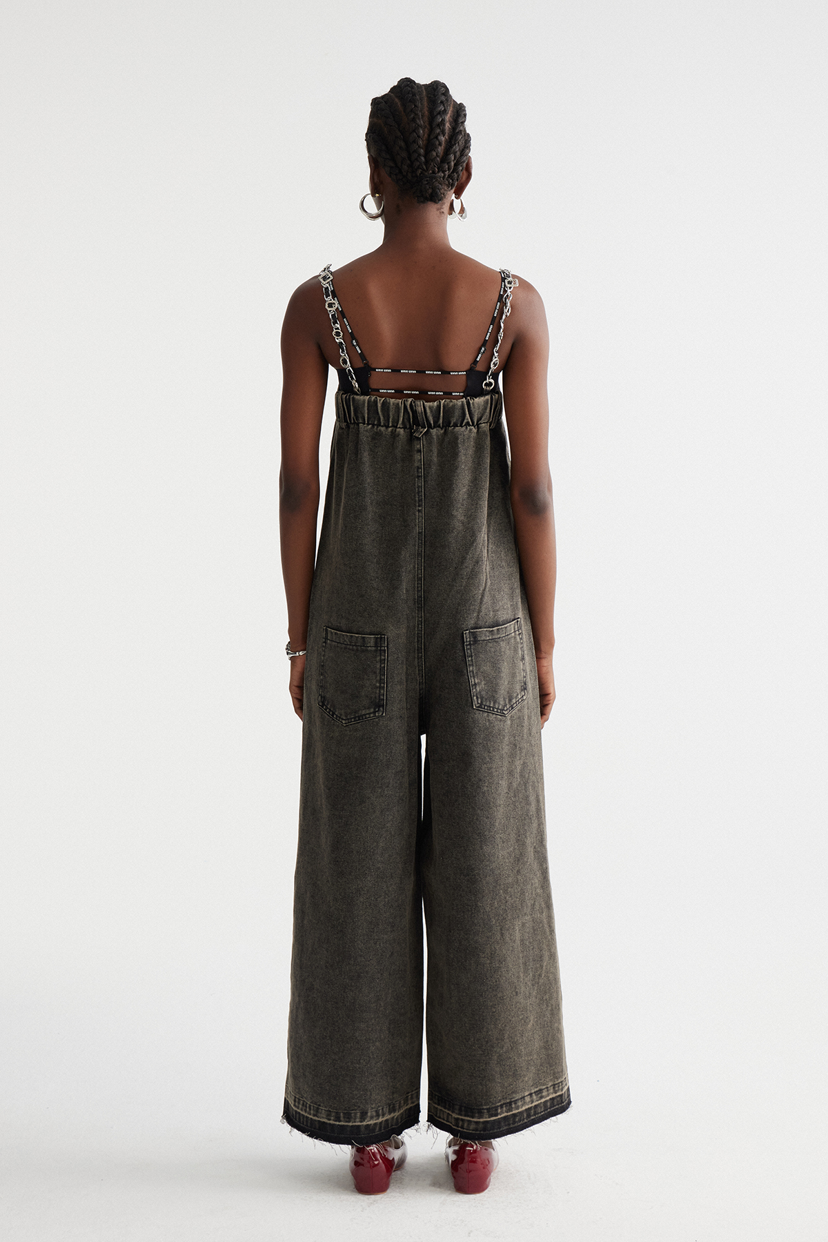 Ilithyia Flower Denim Overalls