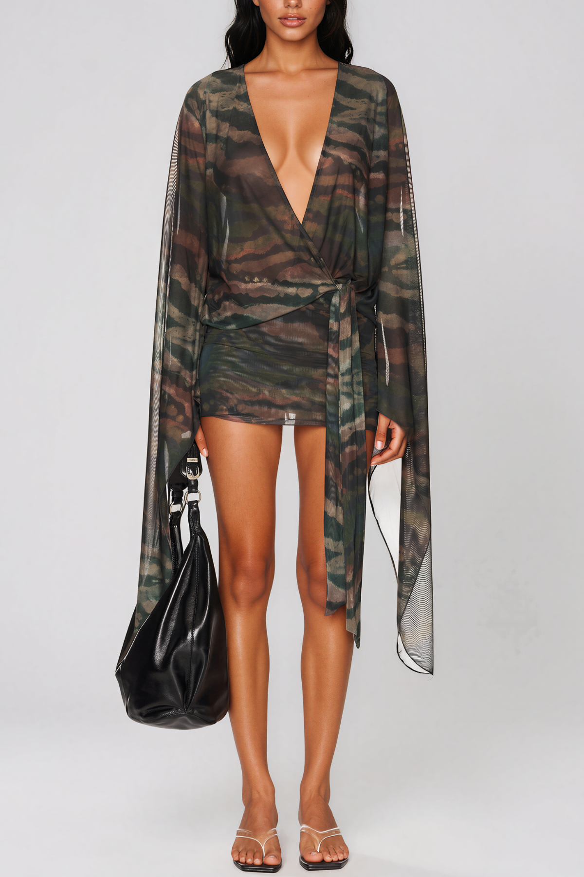 Iliyana Backless Fringe Mini Dress