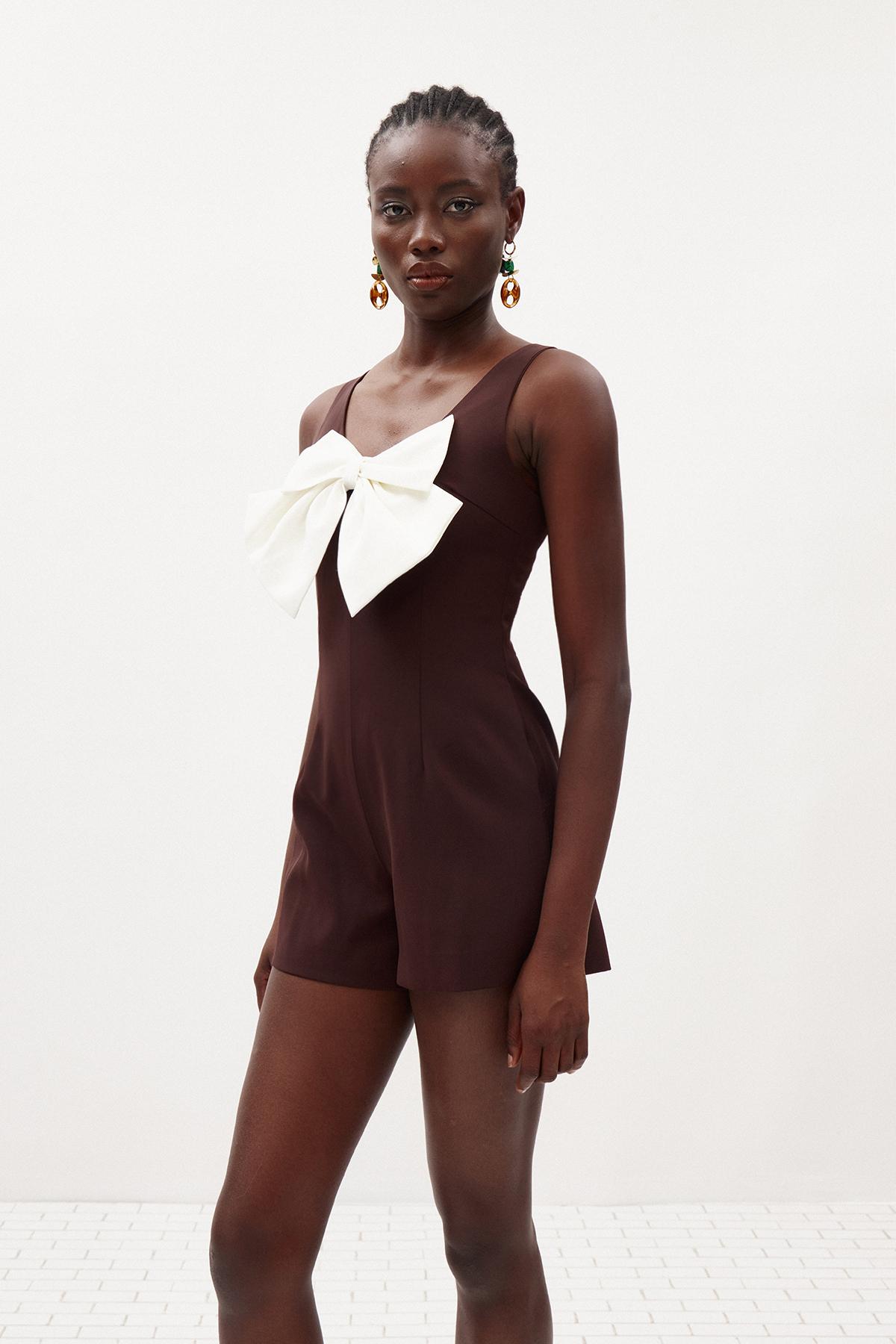 Iliyas Bow Playsuit