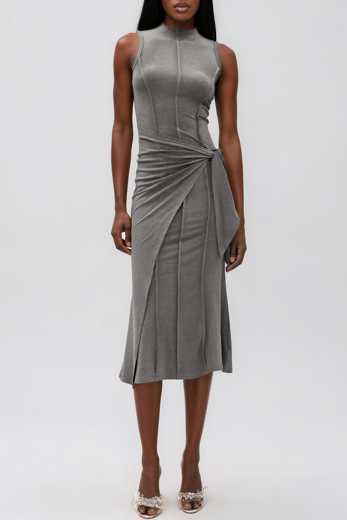 Ilkay Sleeveless Ruch Midi Dress