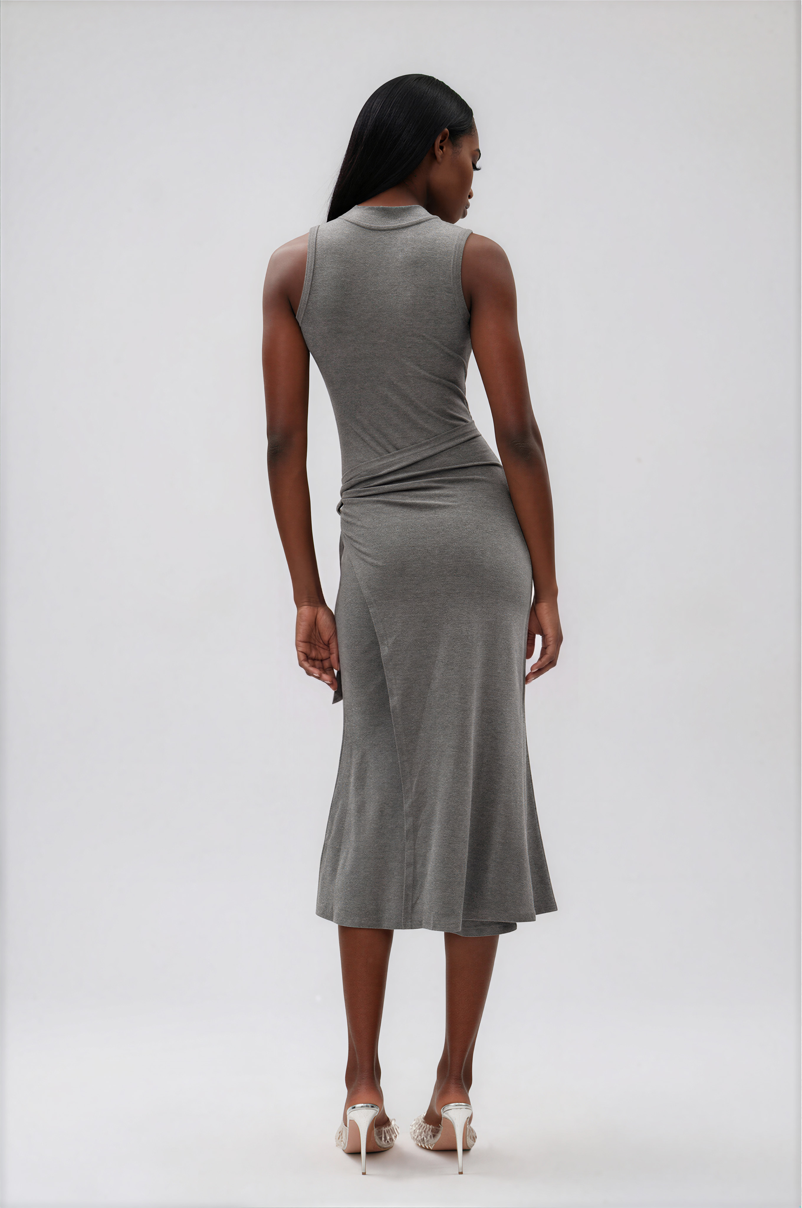 Ilkay Sleeveless Ruch Midi Dress