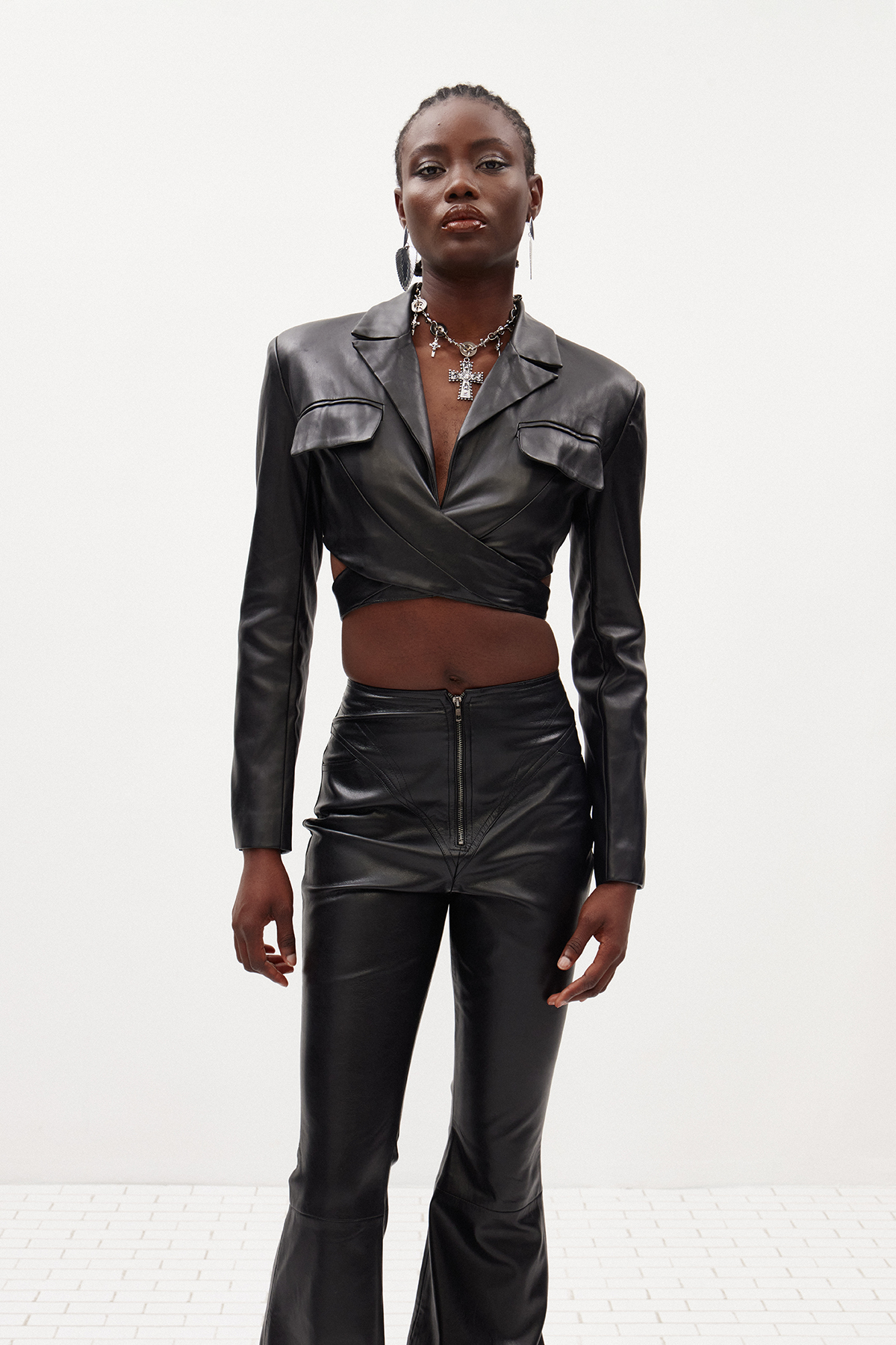 Illarion Leather Pants Set