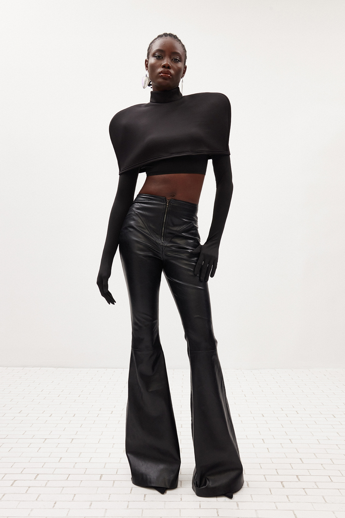 Illes Crop Shawl Top