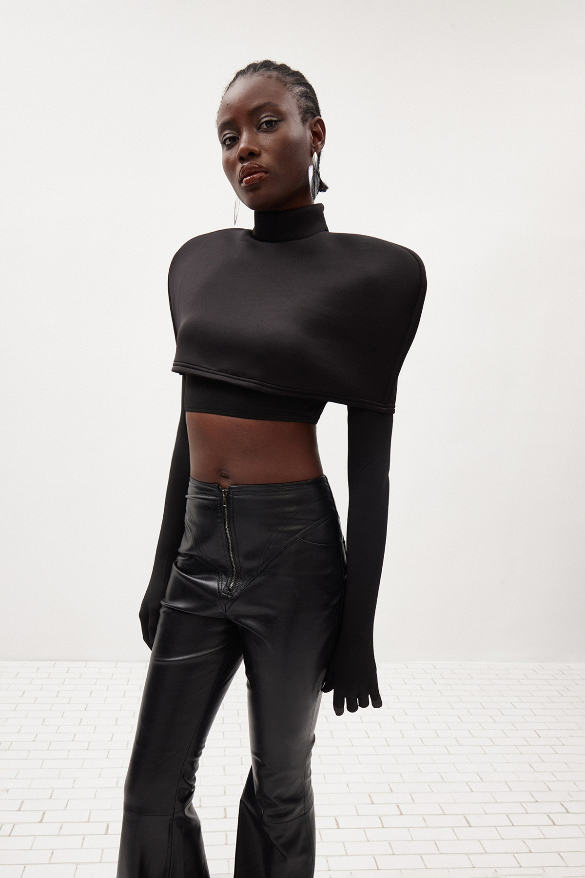 Illes Crop Shawl Top