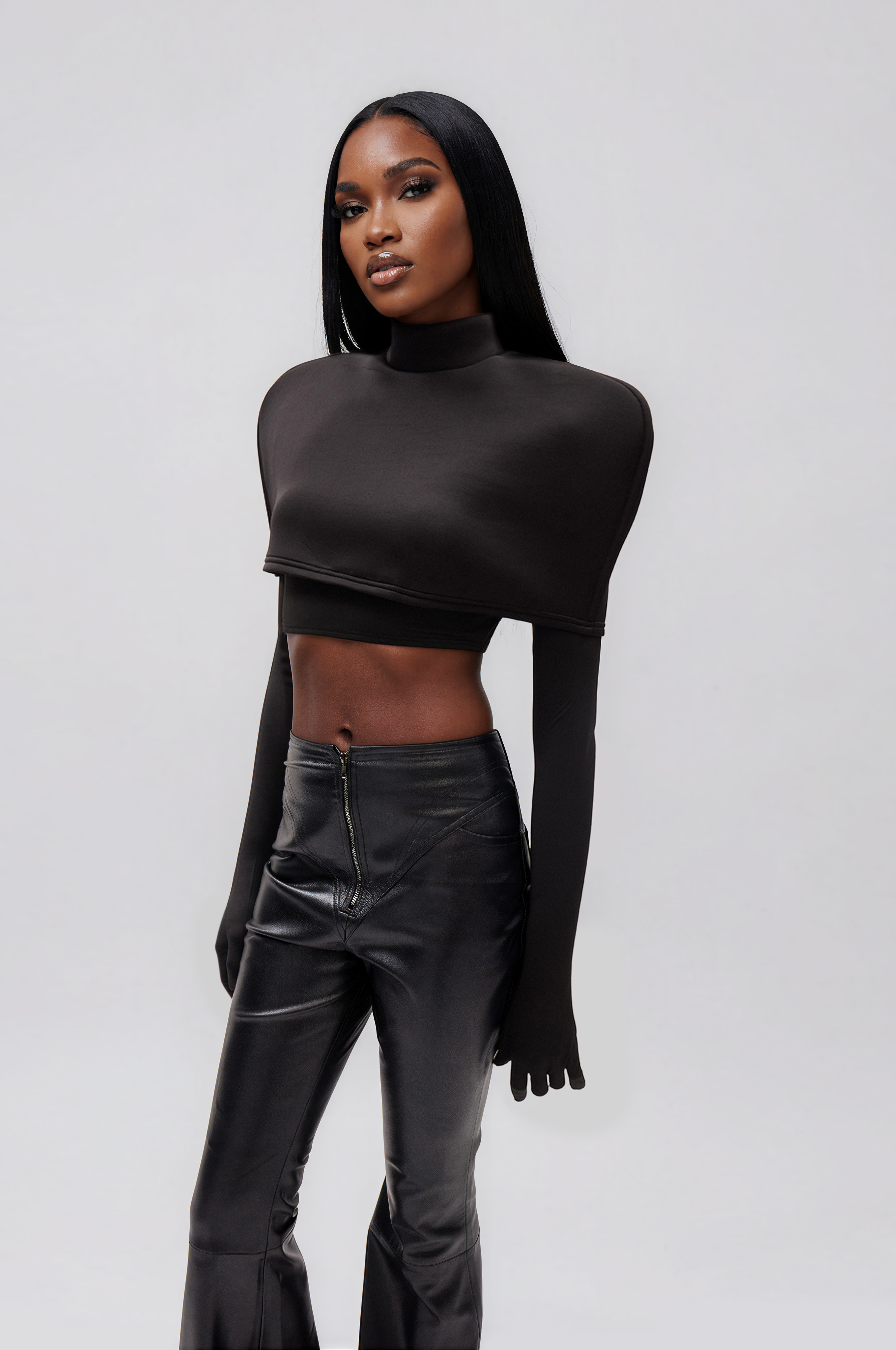 Illes Crop Shawl Top