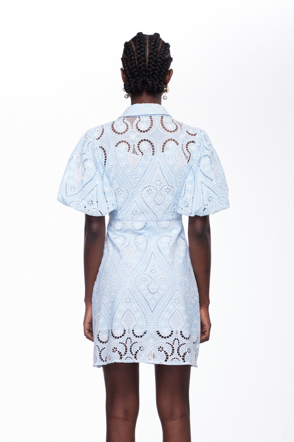 Ilmi Puff Sleeve Lace Mini Dress