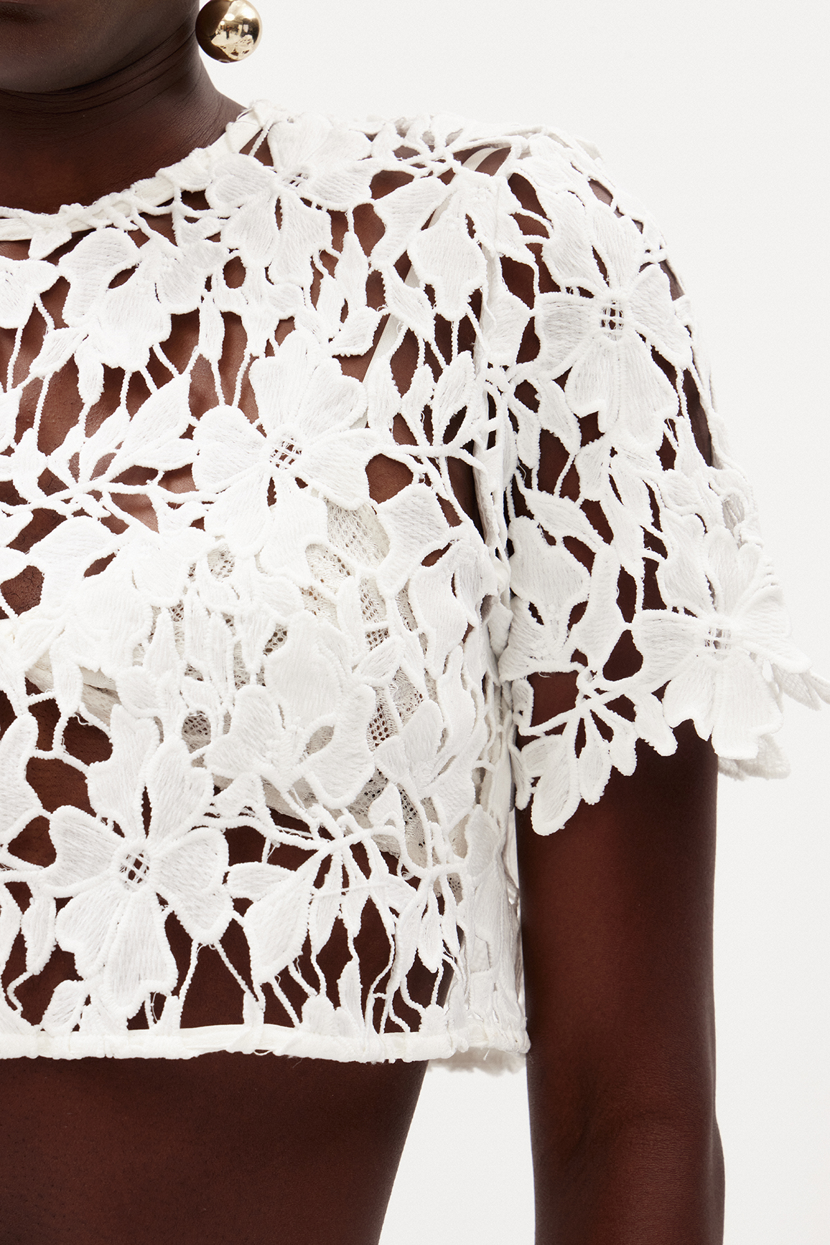 Ilpo Crop Lace Pants Set