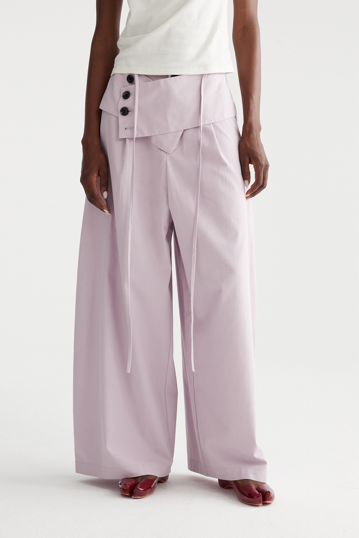 Ilze Button Wide Leg Pants