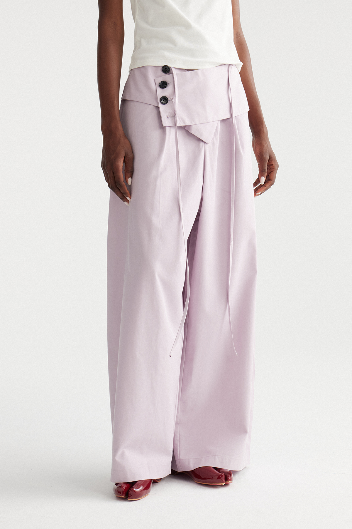 Ilze Button Wide Leg Pants