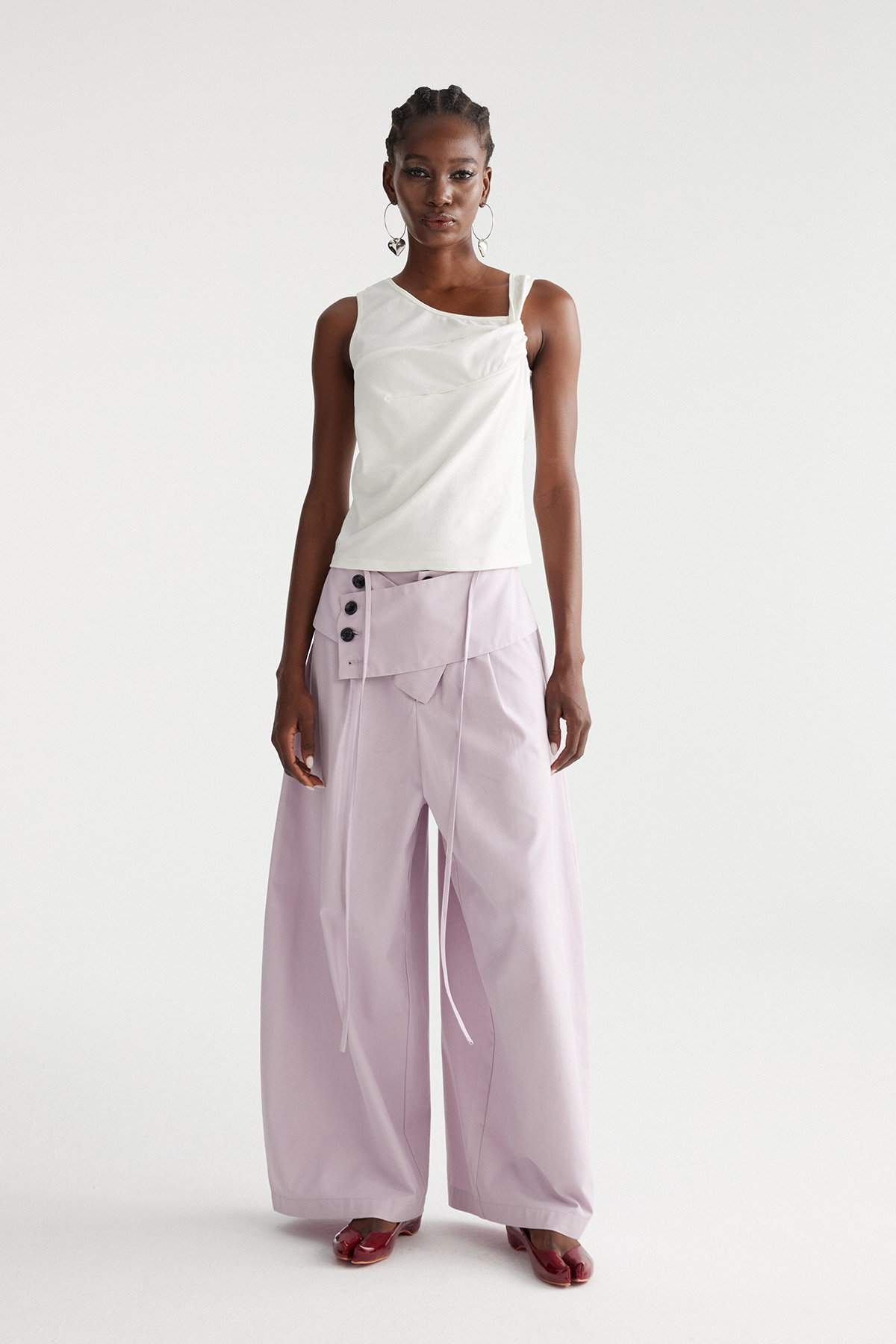 Ilze Button Wide Leg Pants