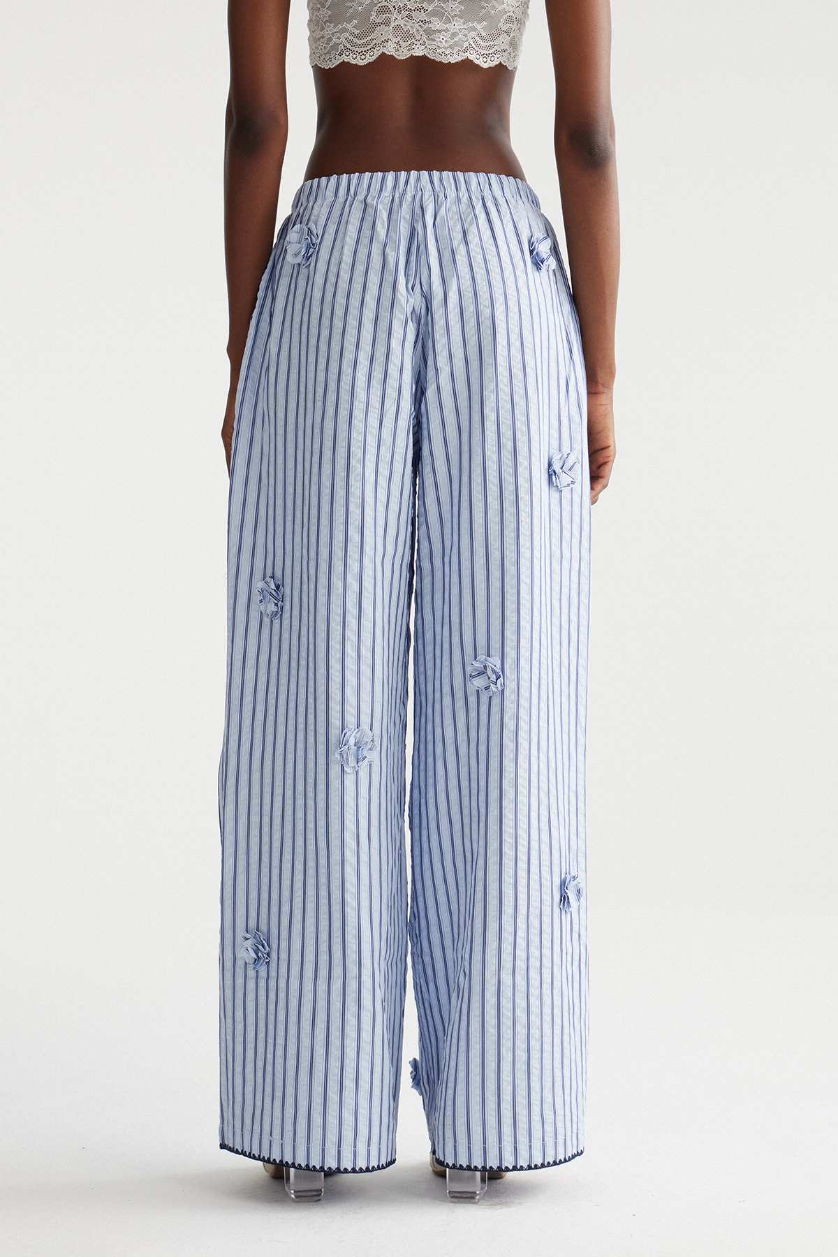 Imam Stripe Wide Leg Pants