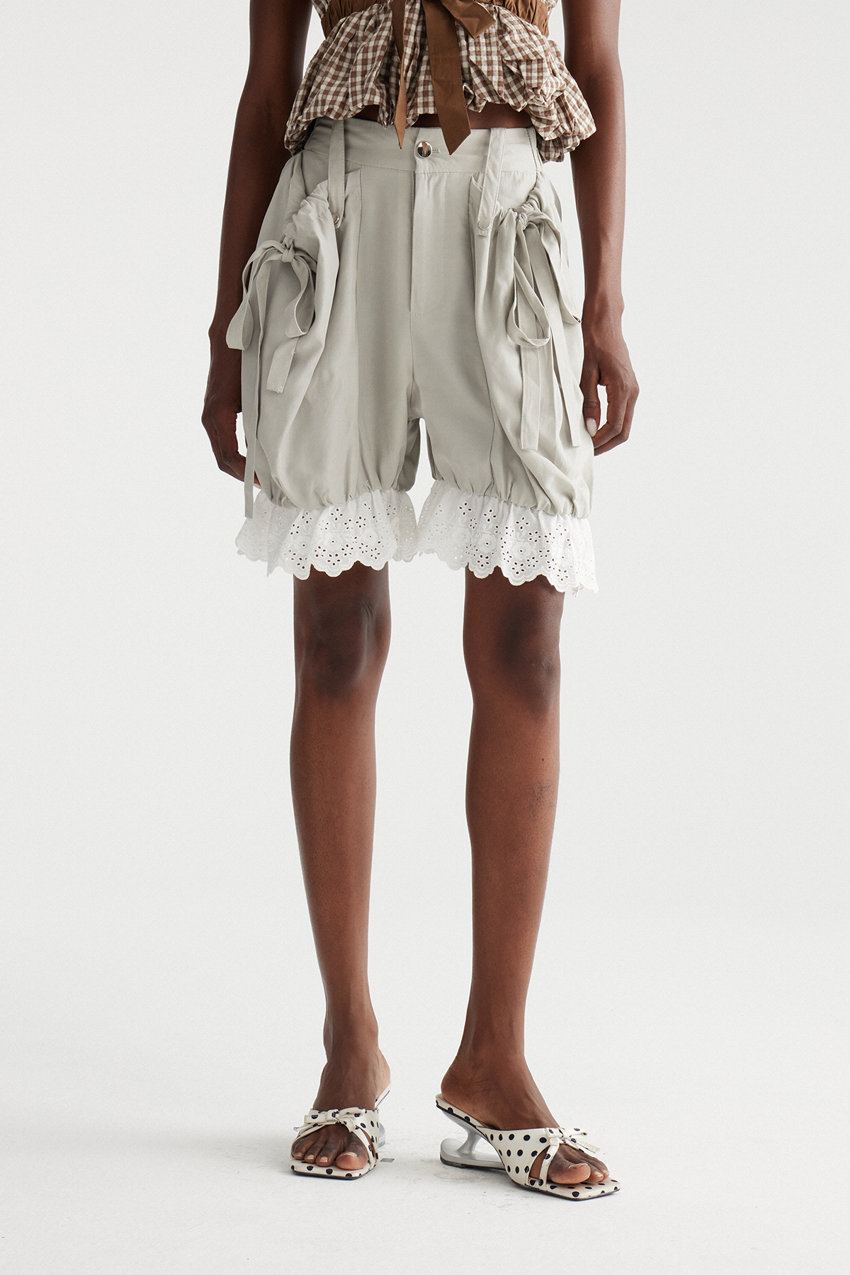 Imhotep Lace Ruch Shorts