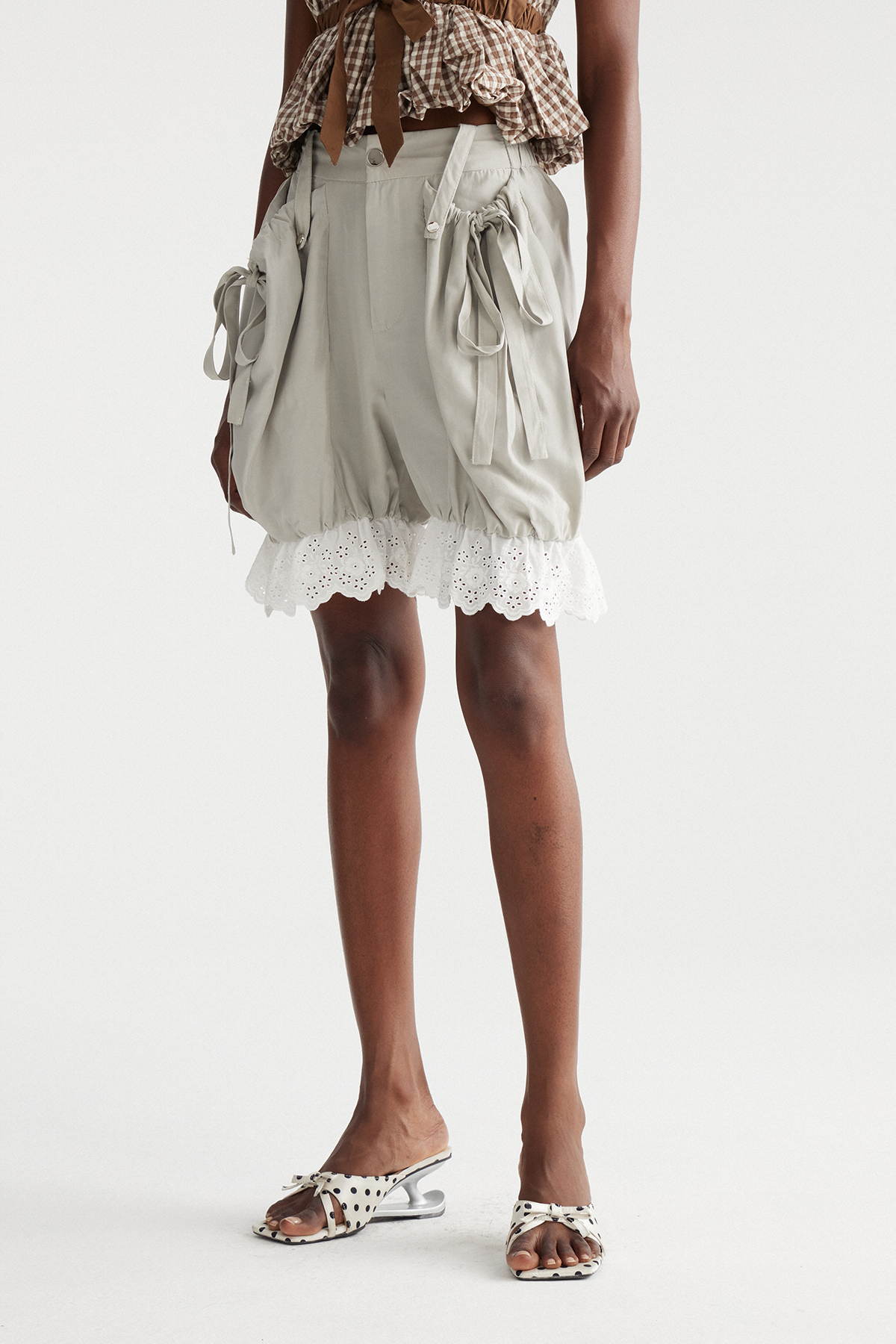 Imhotep Lace Ruch Shorts