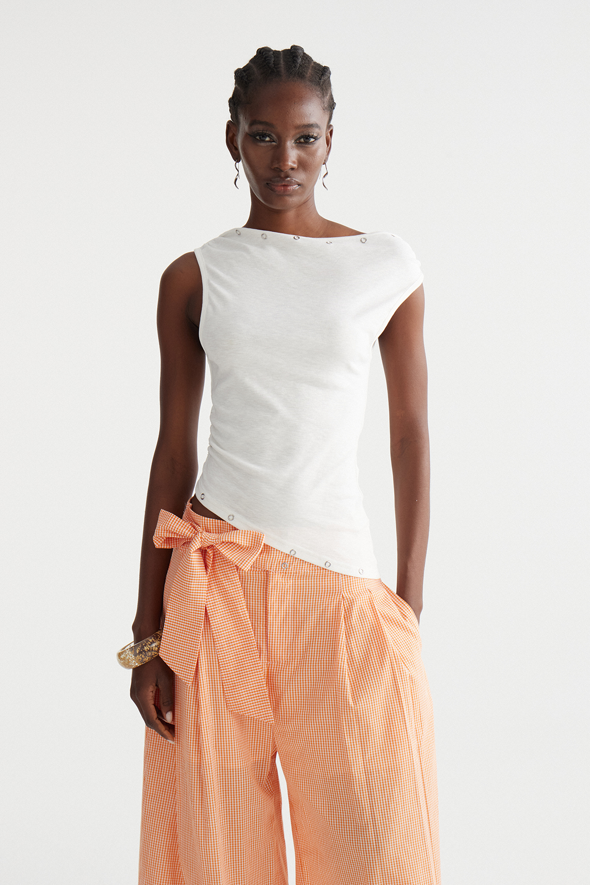 Imola Asymmetric Wide Leg Pants Set