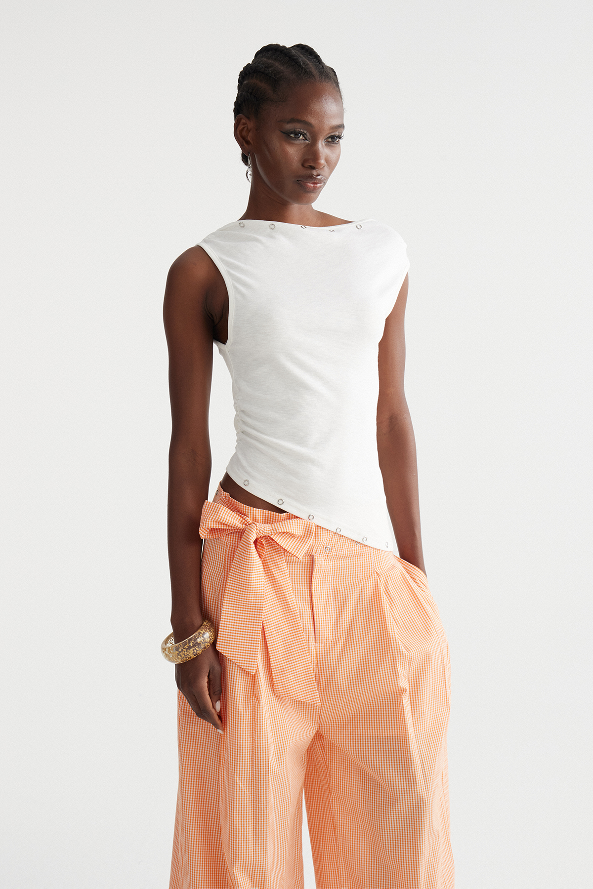 Imola Asymmetric Wide Leg Pants Set