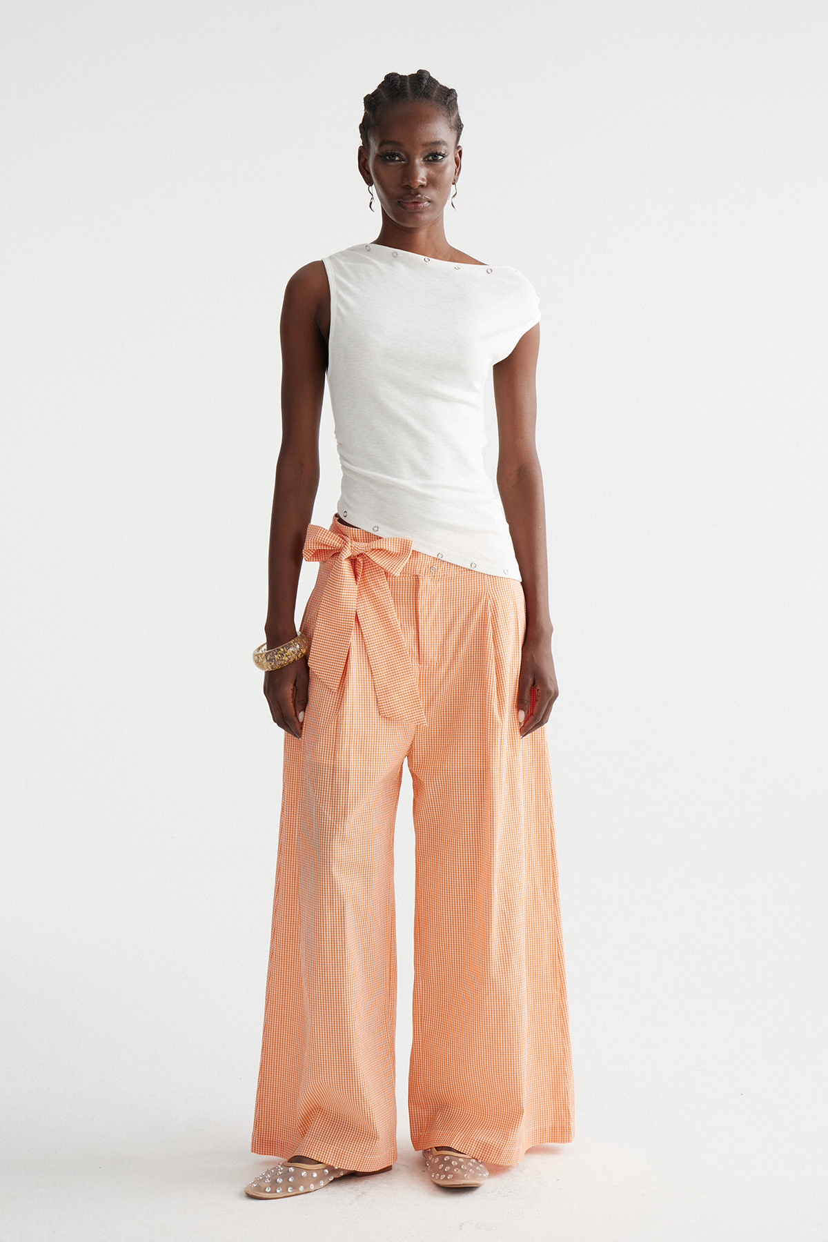 Imola Asymmetric Wide Leg Pants Set