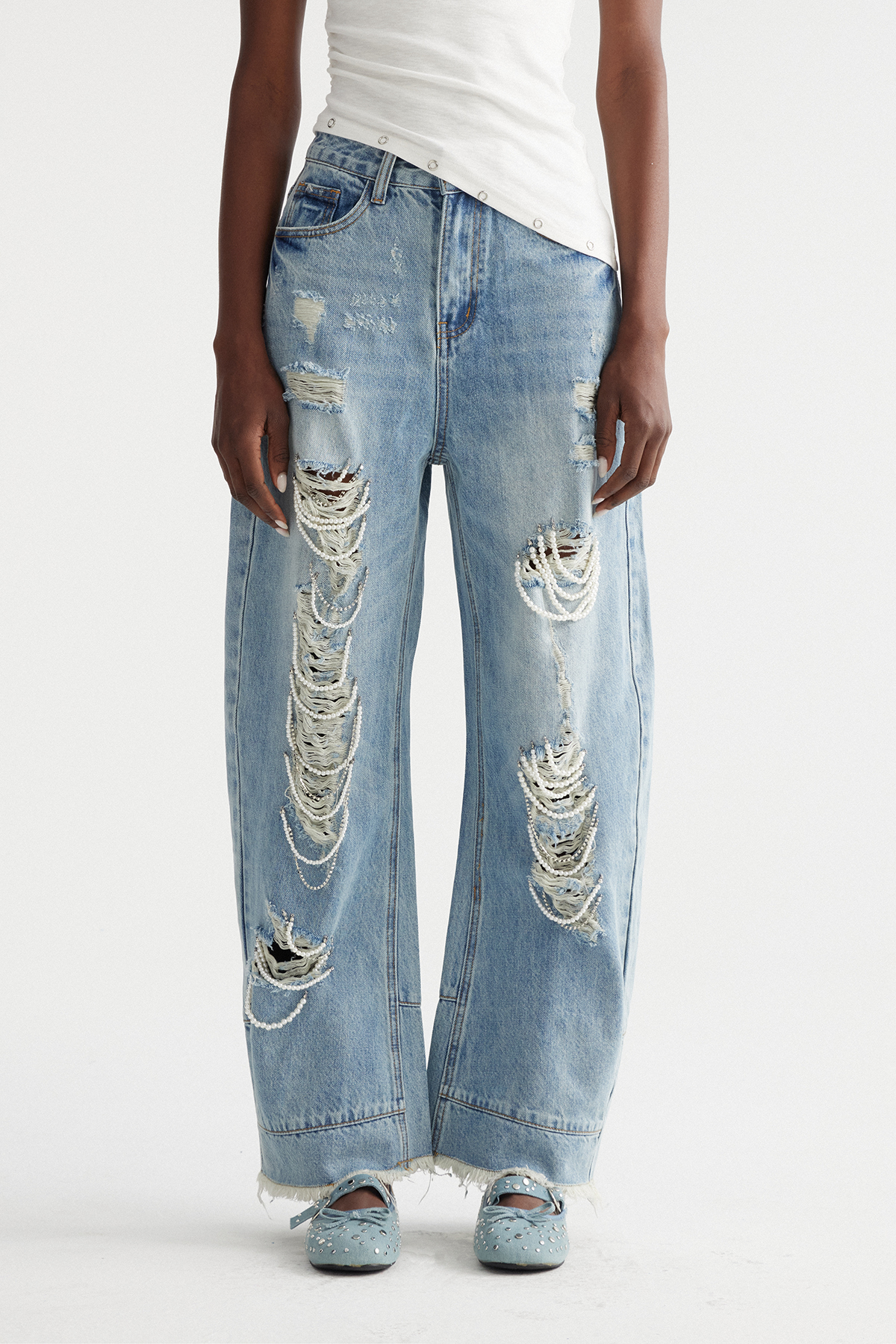 Imona Pearl Ripped Jeans
