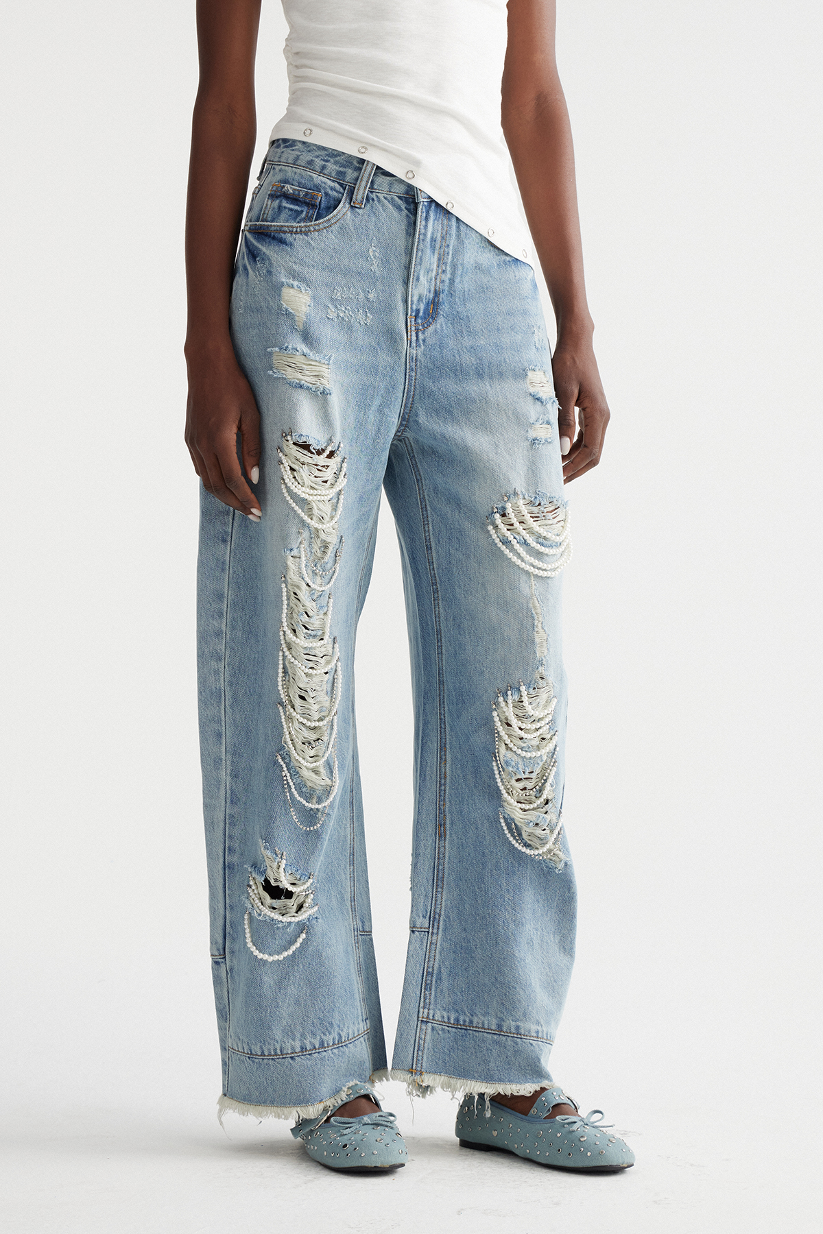 Imona Pearl Ripped Jeans
