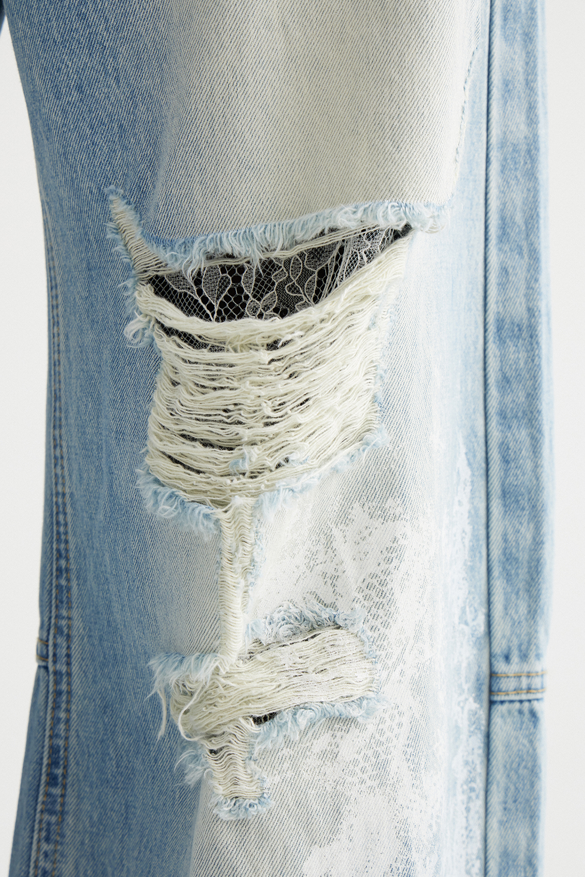 Imona Ripped Barrel Jeans