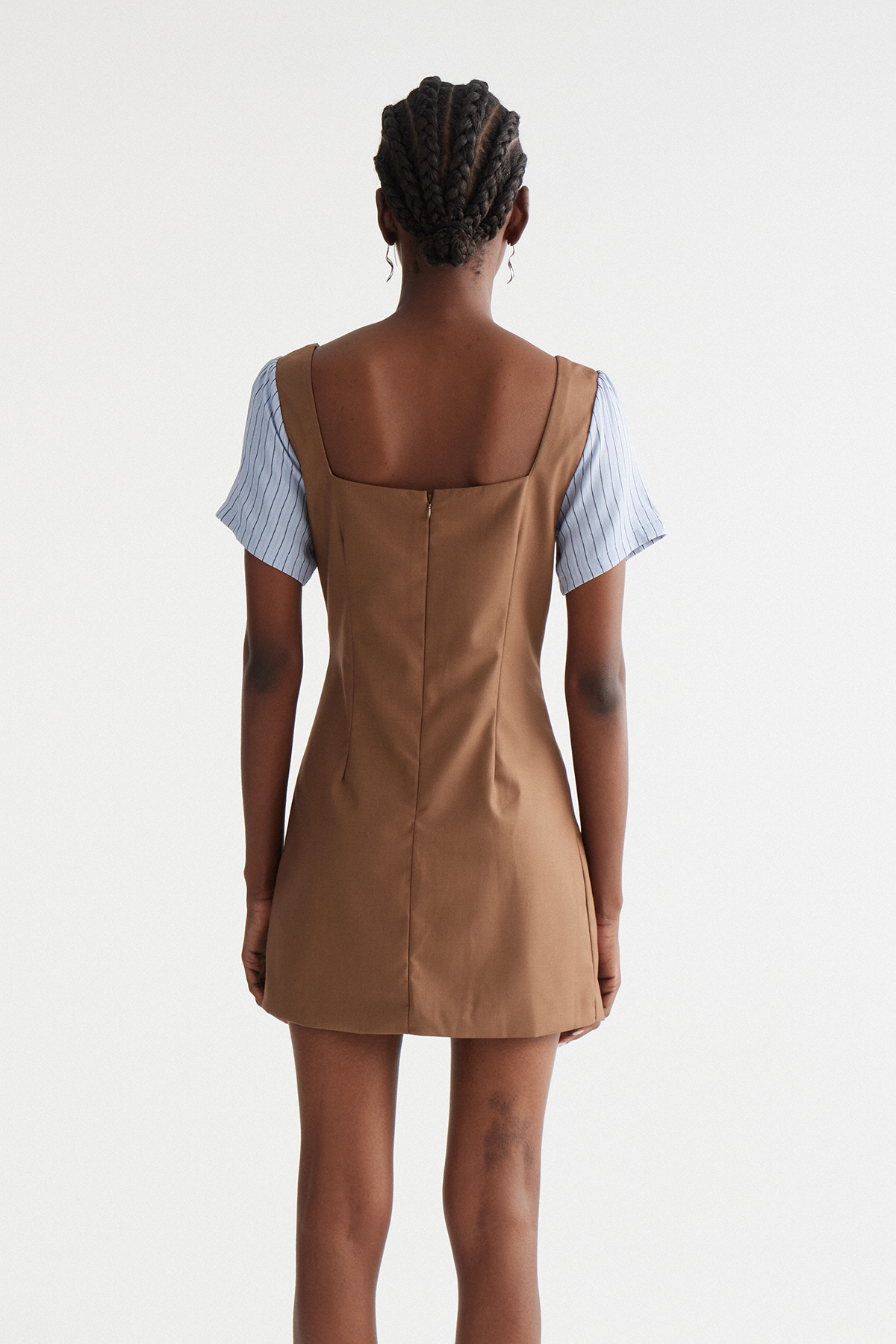 Imran Flower Stripe Mini Dress