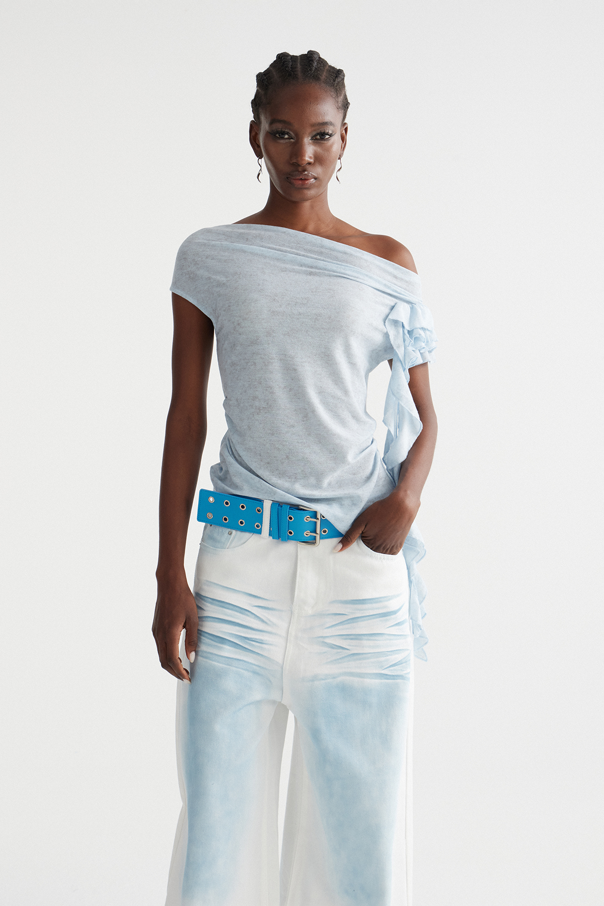 Imri Ruffle Fringe Top