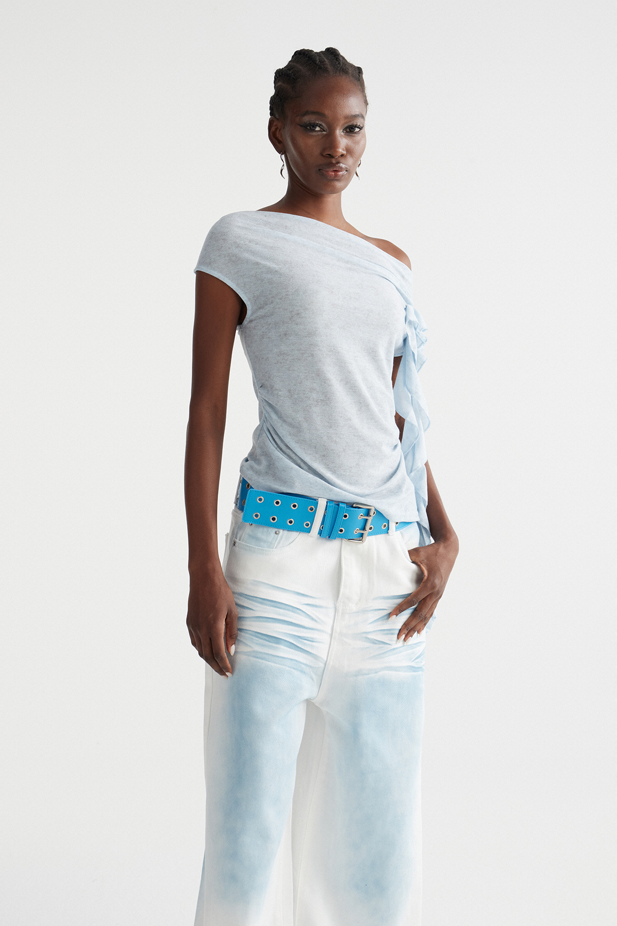 Imri Ruffle Fringe Top