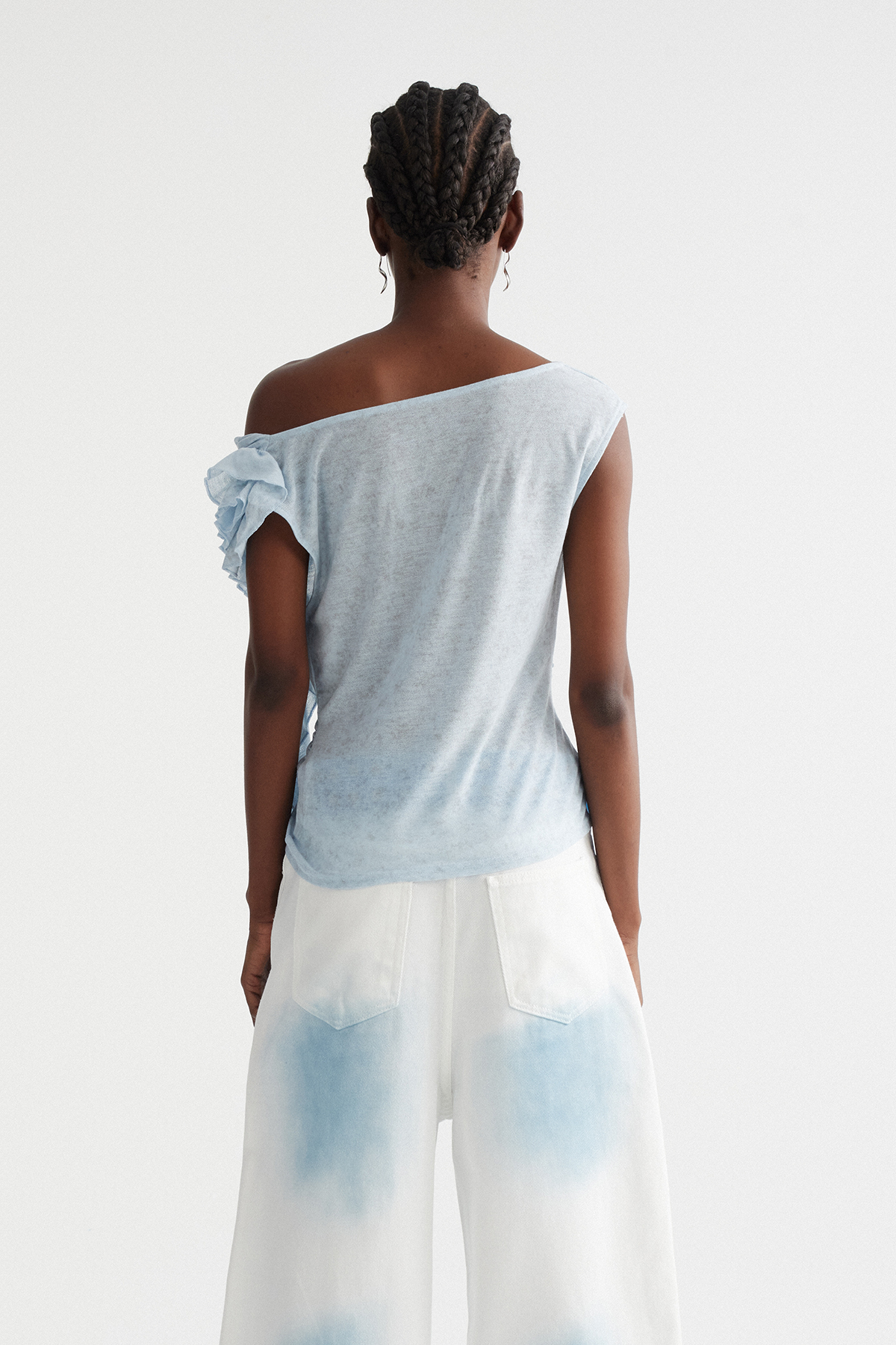 Imri Ruffle Fringe Top