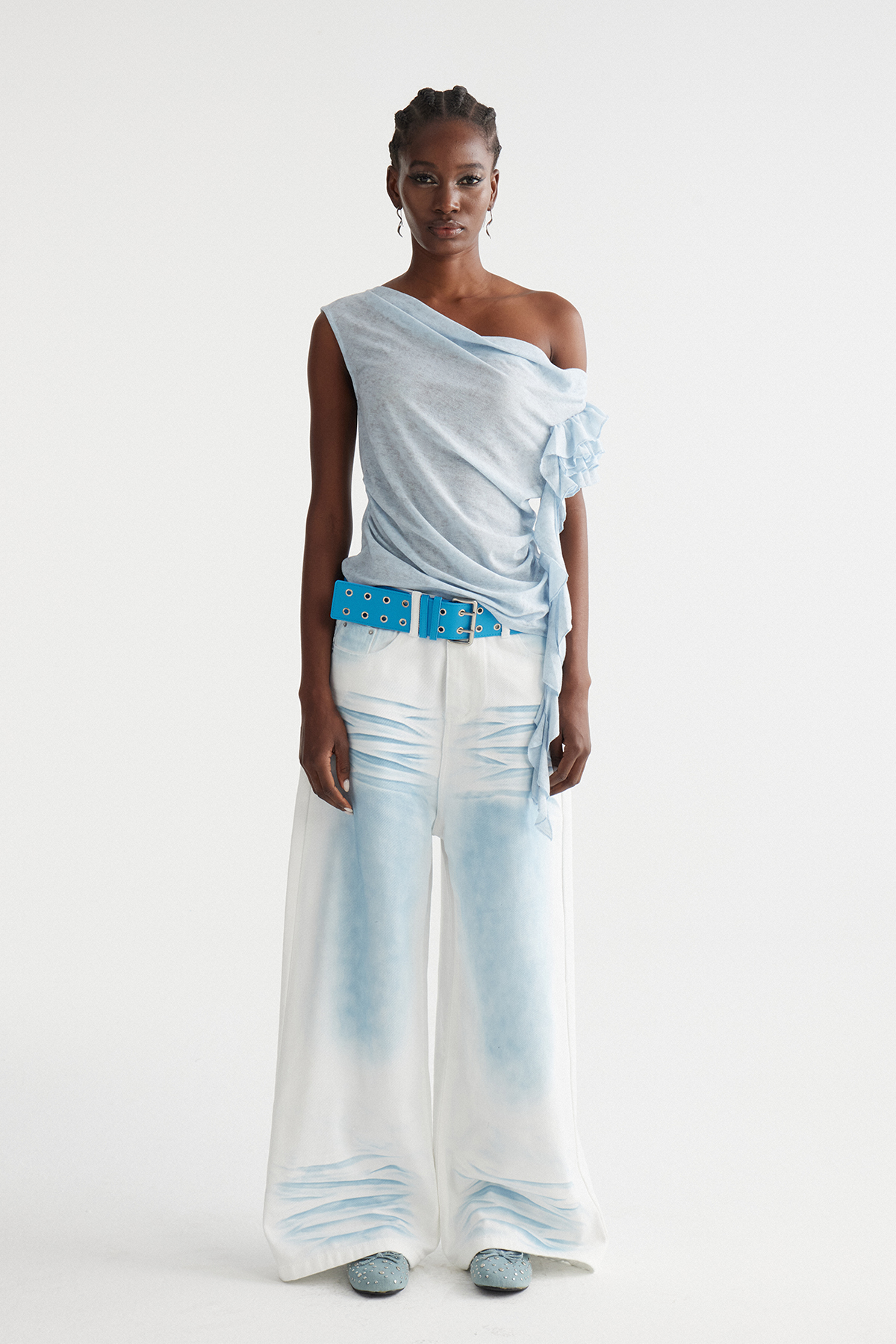 Imri Ruffle Fringe Top