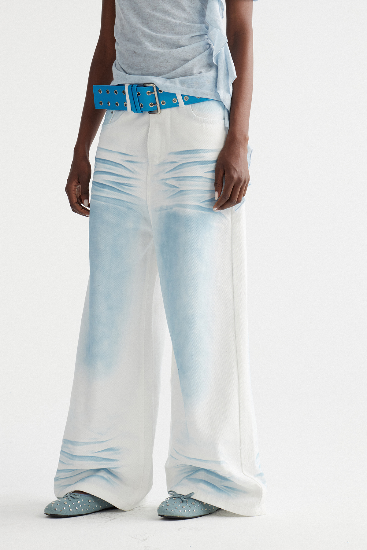 Imrich Bleached Belt Jeans