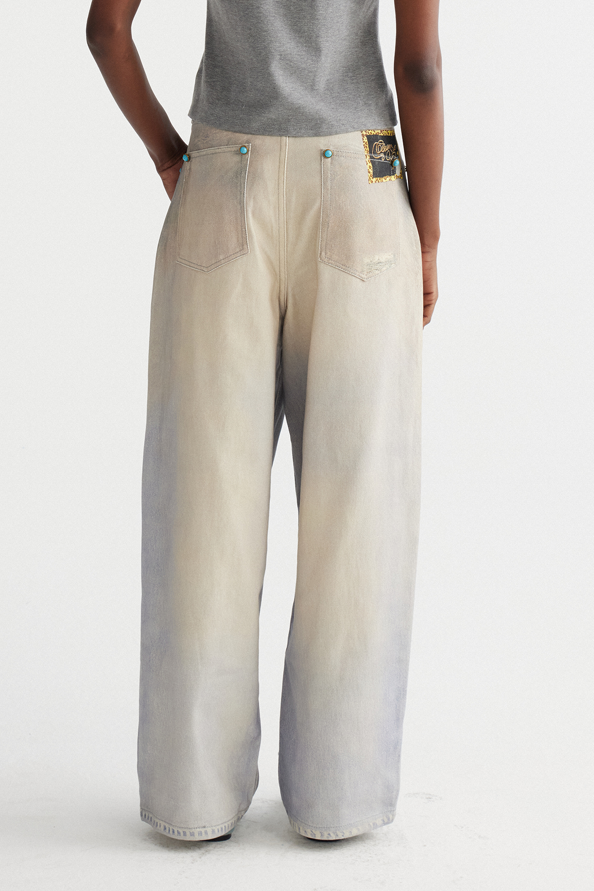 Ina Print Baggy Jeans