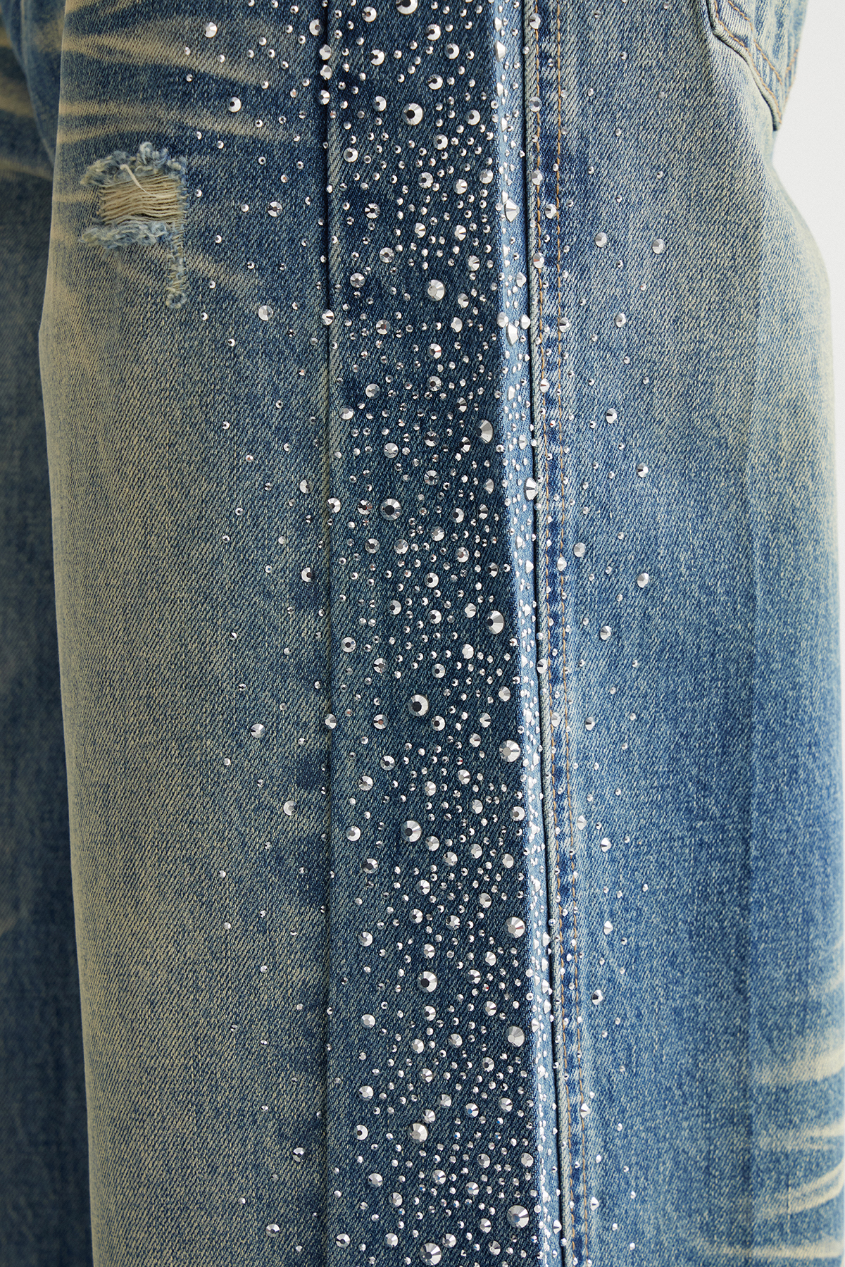 Inayat Rhinestone Baggy Jeans