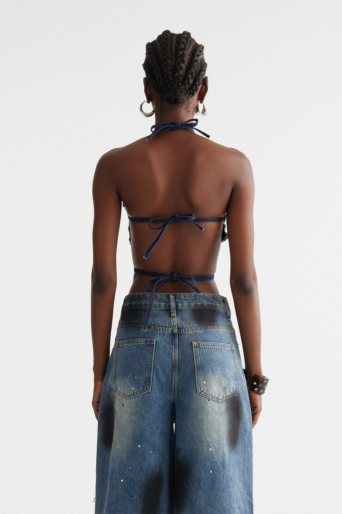 Inayatullah Studded Backless Top