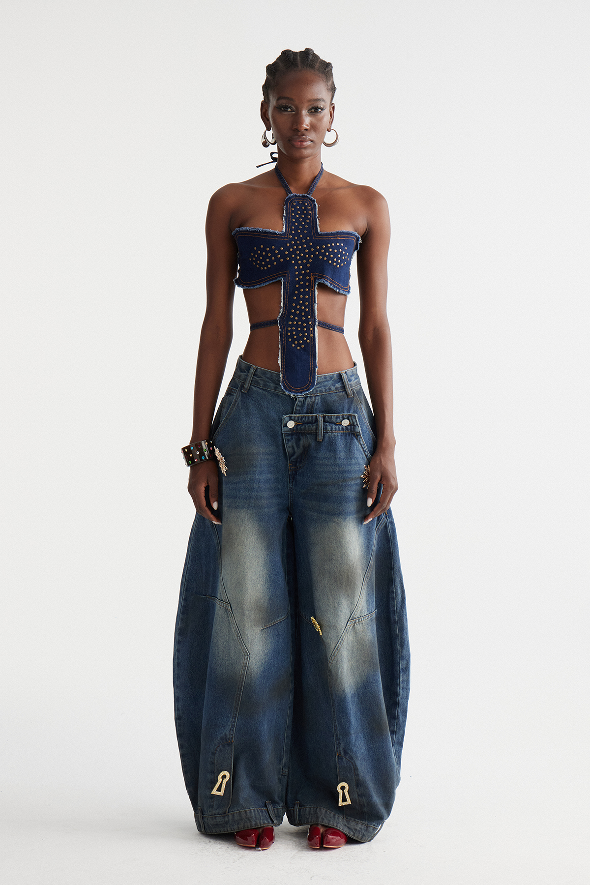 Inbar Deconstruct Embellished Jeans
