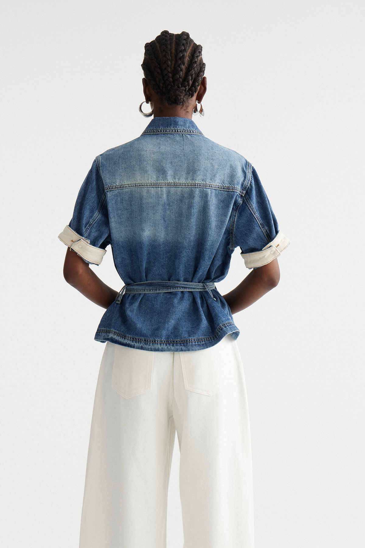 Indah Belt Denim Jacket