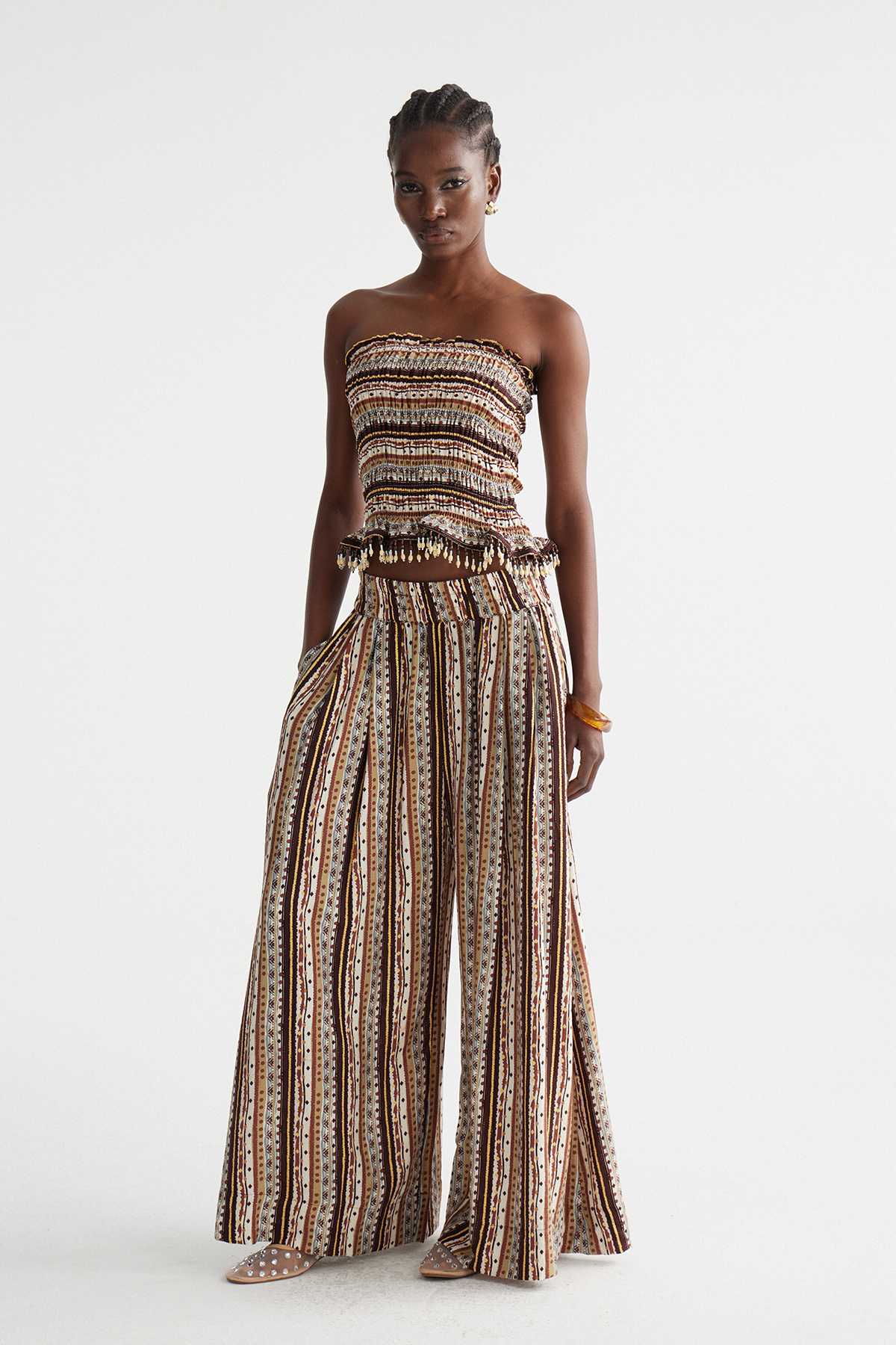 Indie Stripe Pants Set