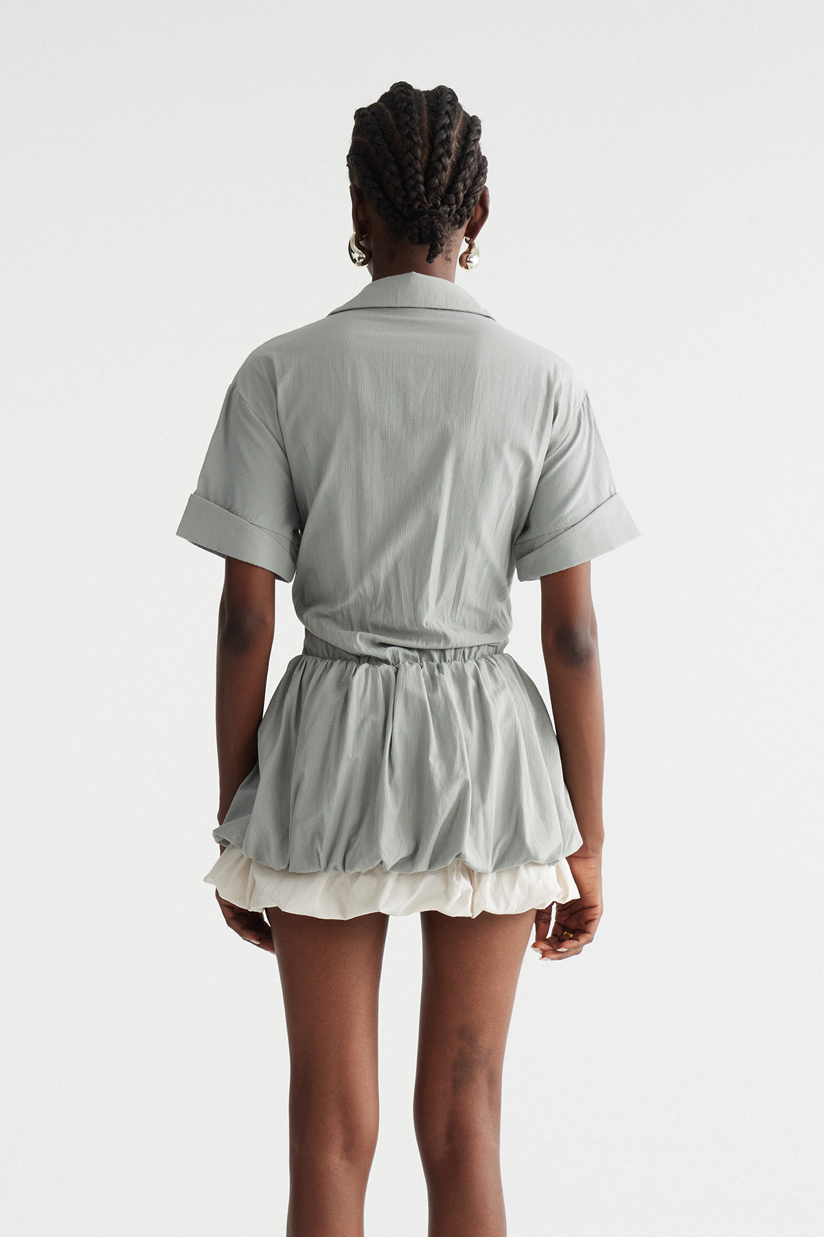 Indra Bubble Mini Shirt Dress