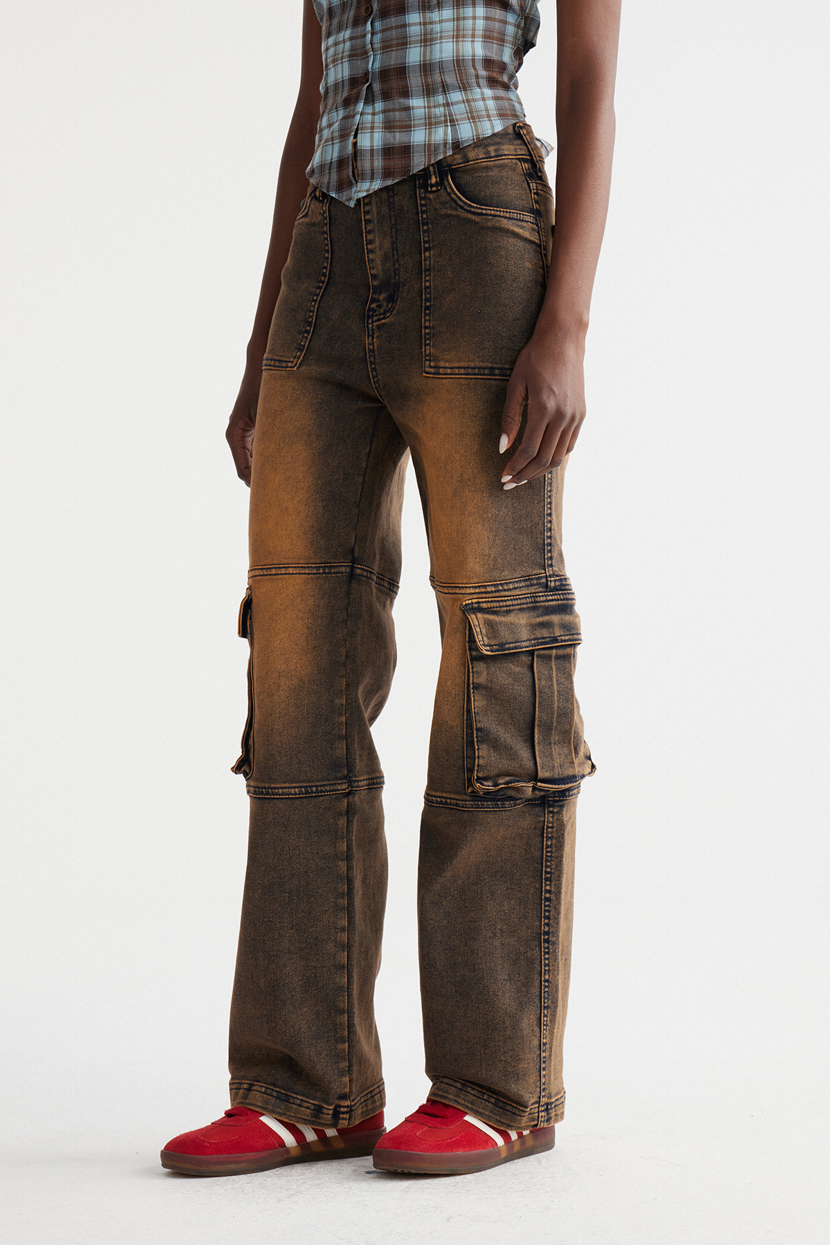 Indy Bleached Cargo Jeans