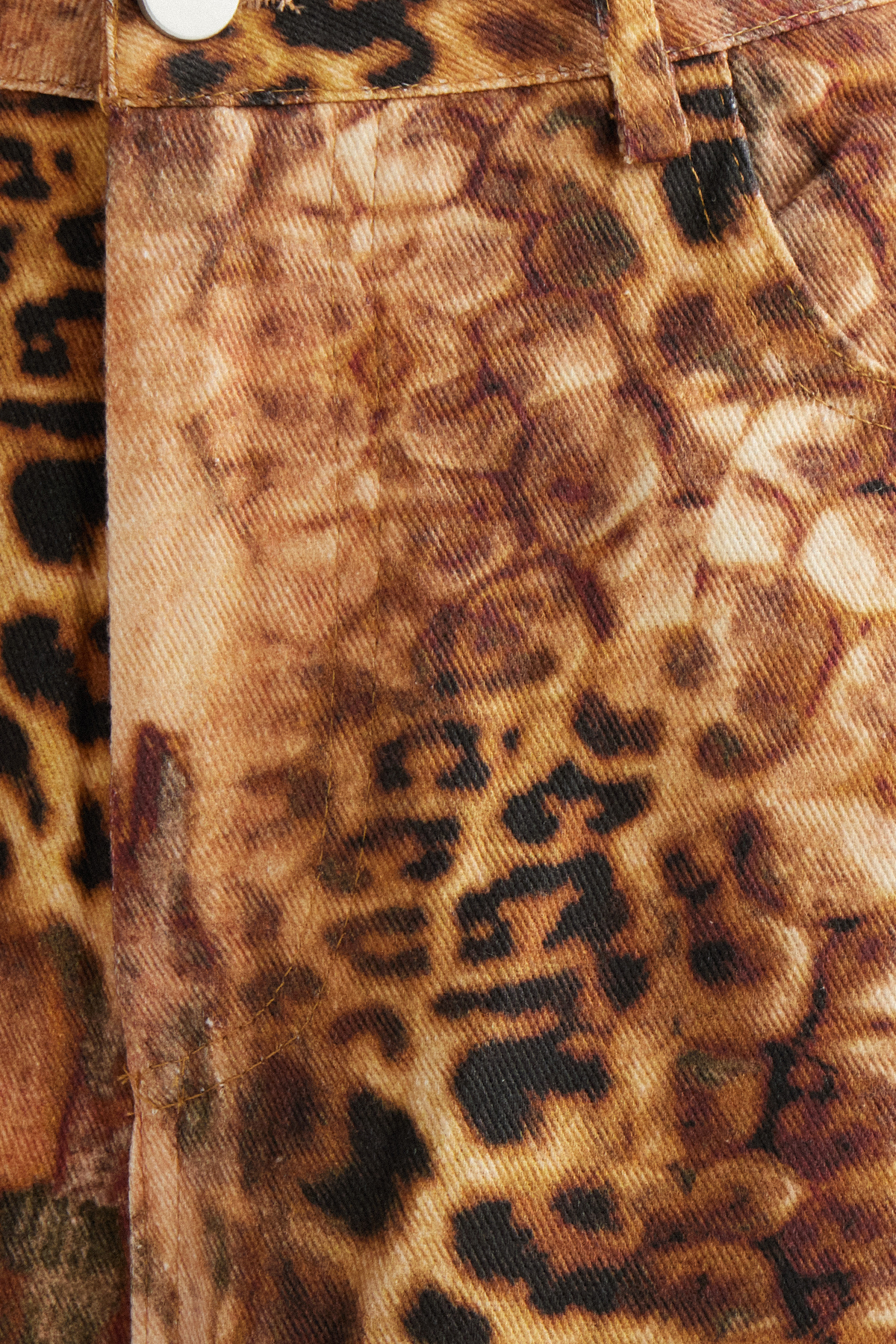 Ine Leopard Wide Leg Jeans