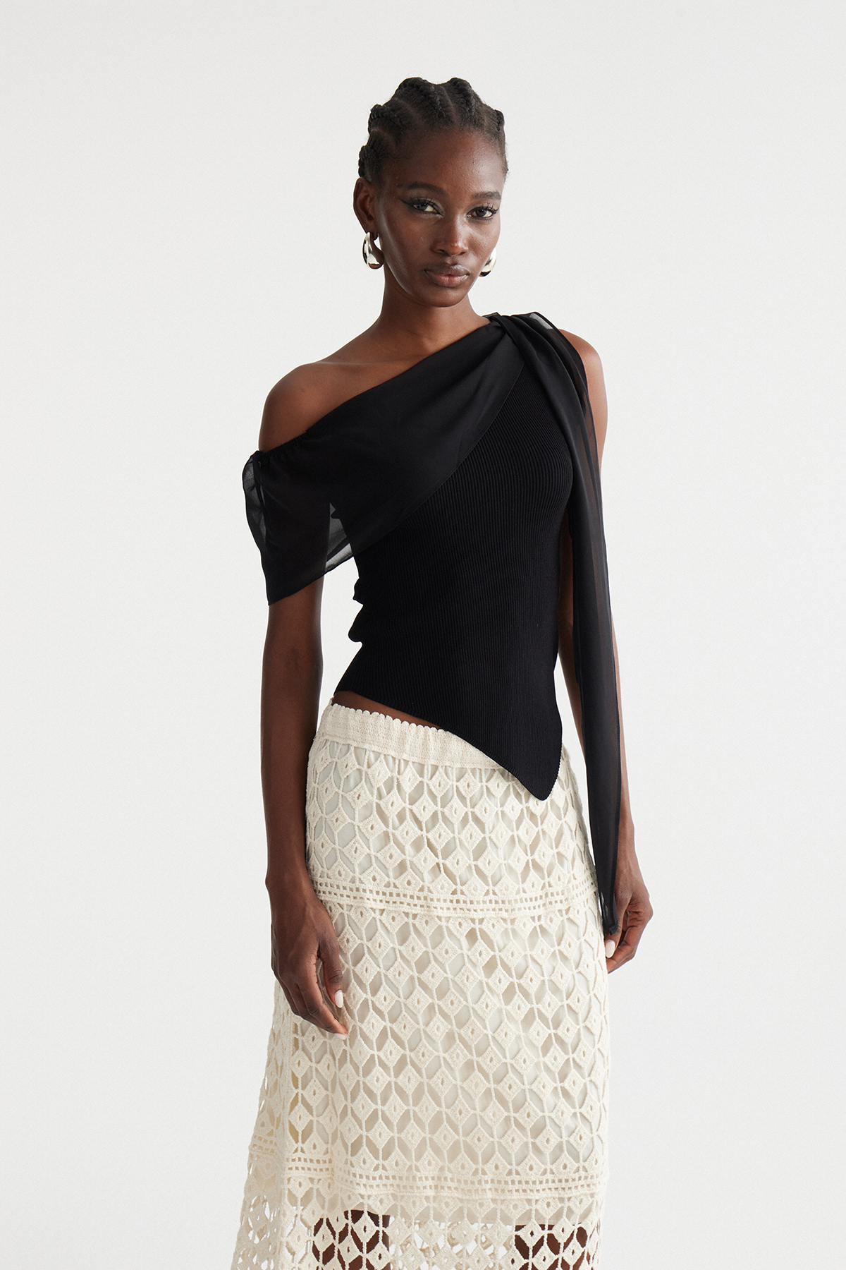 Ingalill Asymmetric Ruch Top