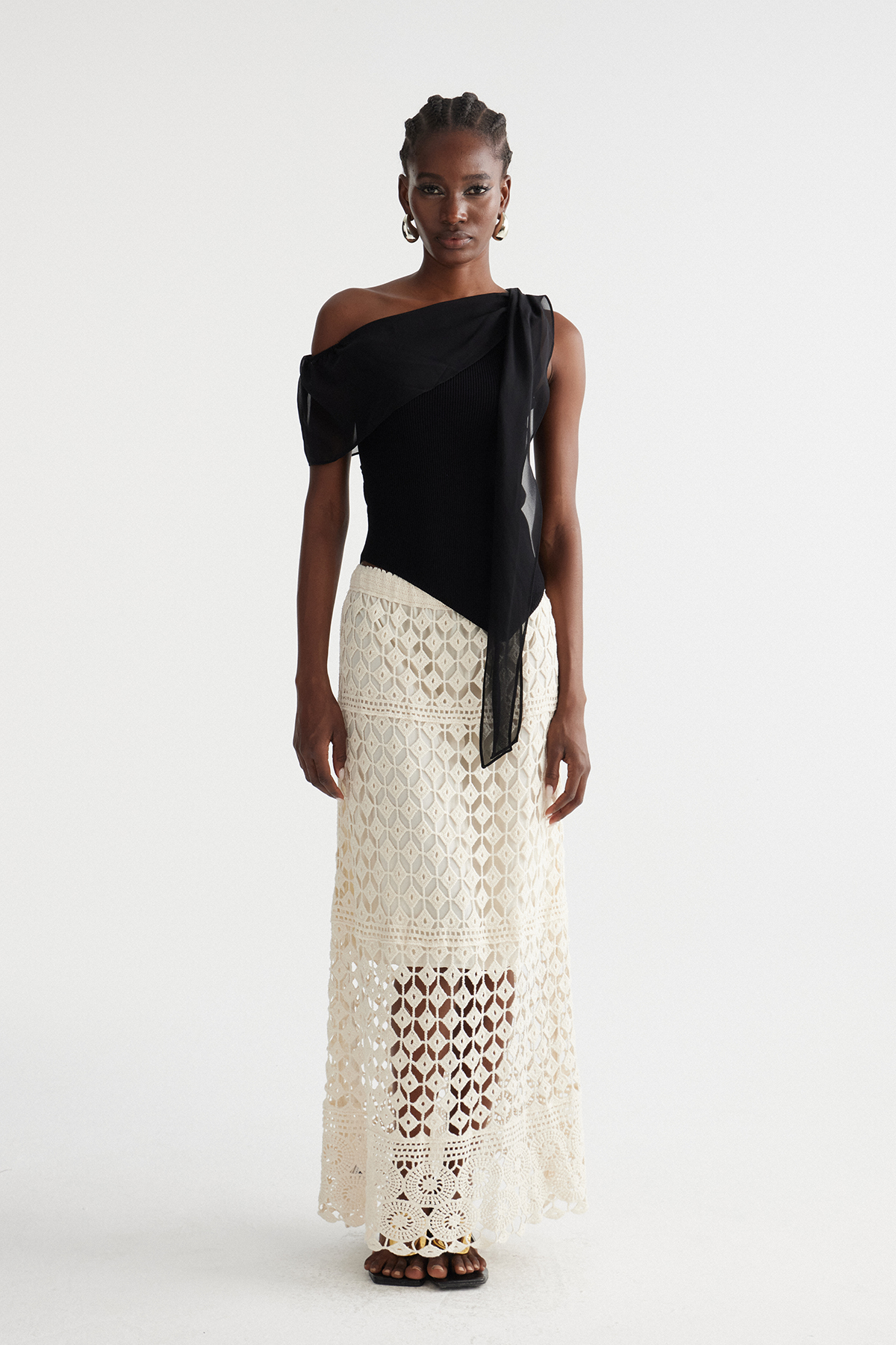 Ingalill Asymmetric Ruch Top