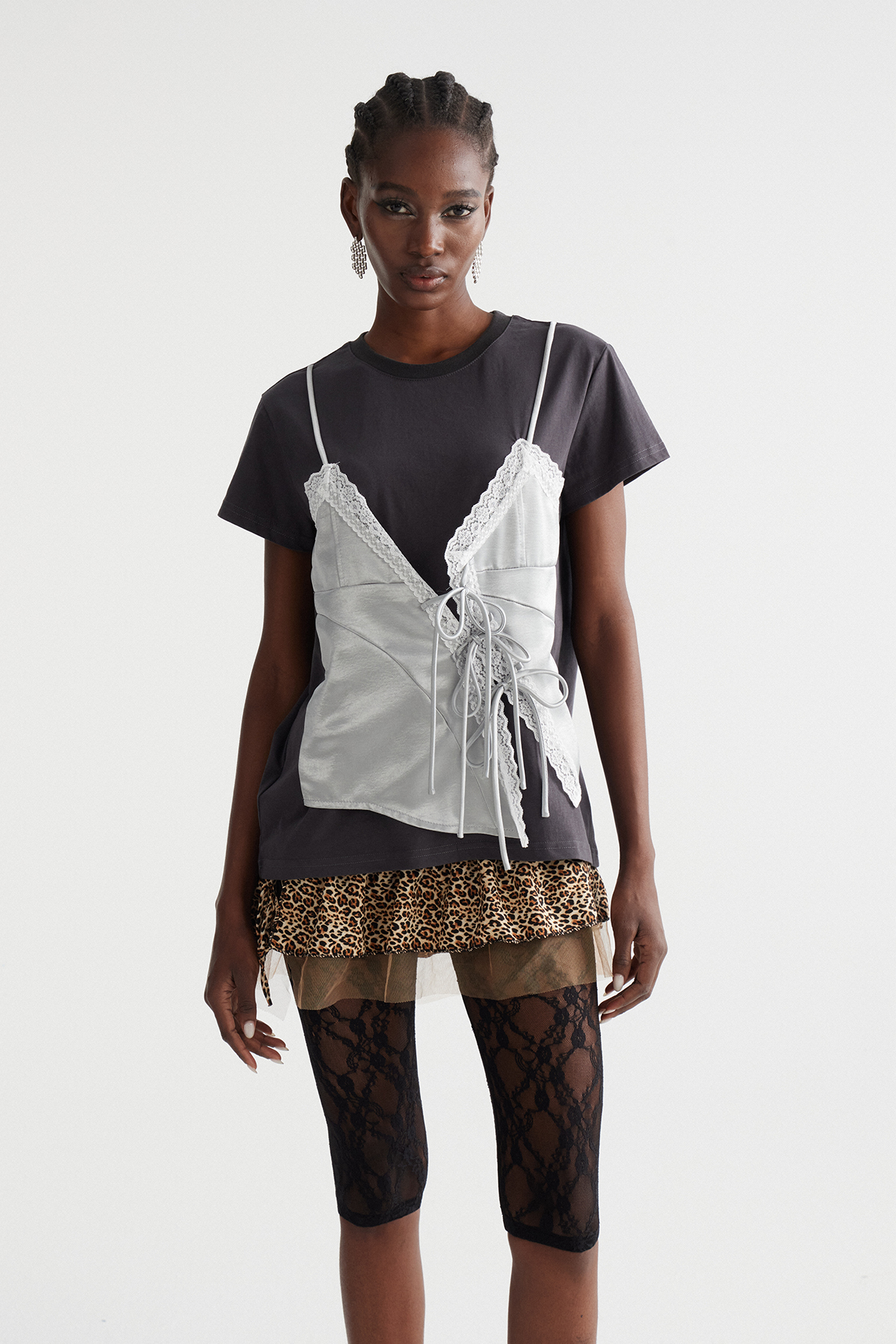 Ingeburg Deconstruct Lace Up Top