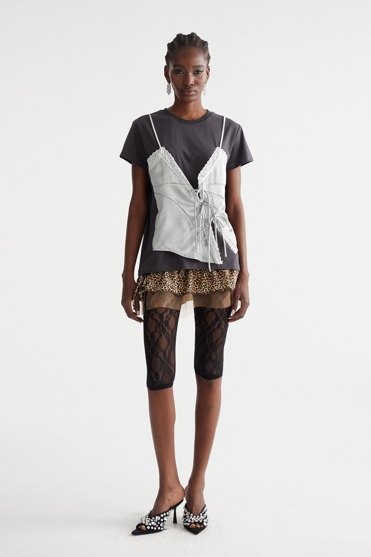 Ingeburg Deconstruct Lace Up Top