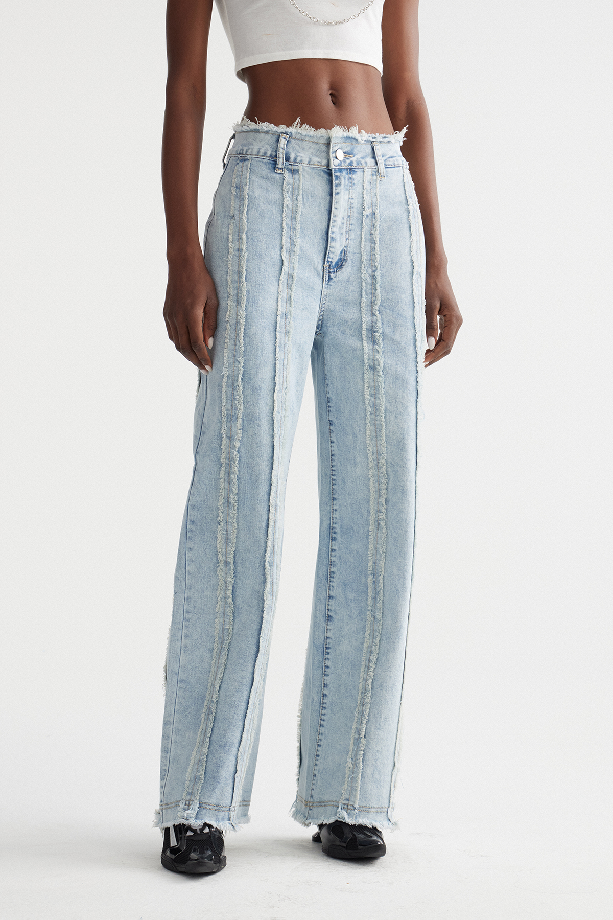 Ingibjorg Fringe Barrel Jeans